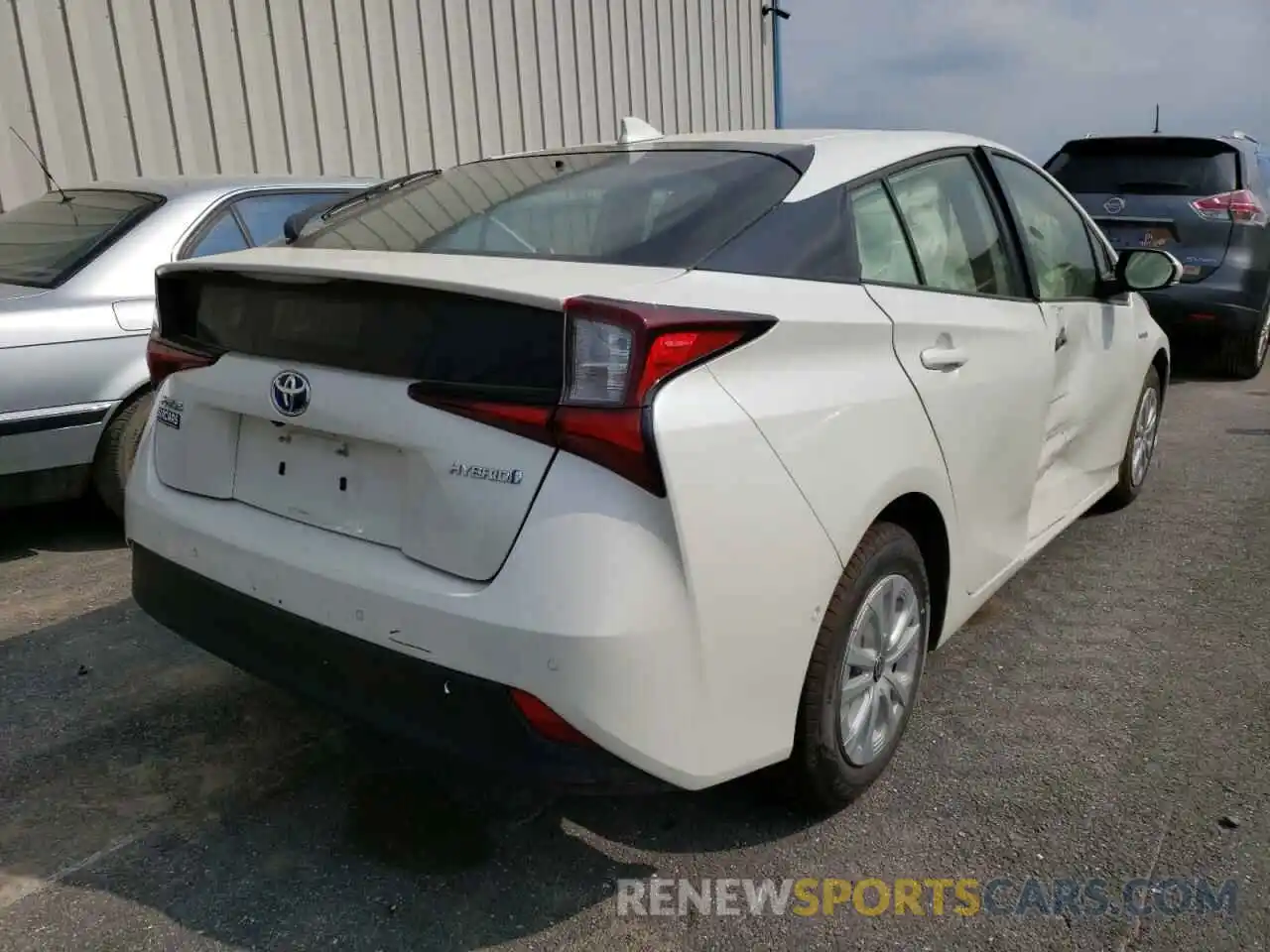 4 Photograph of a damaged car JTDKARFU6K3088820 TOYOTA PRIUS 2019