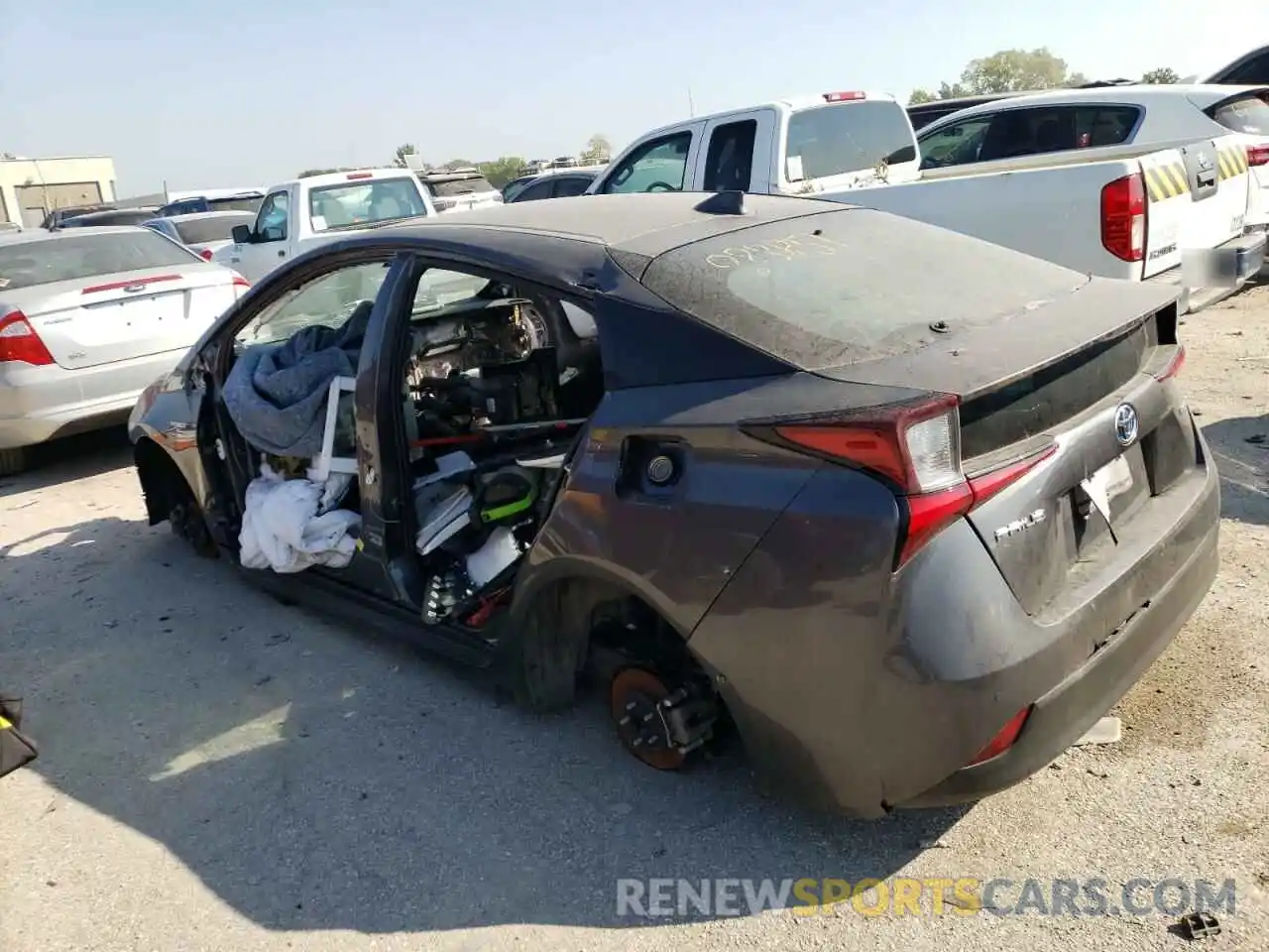 3 Photograph of a damaged car JTDKARFU6K3088851 TOYOTA PRIUS 2019