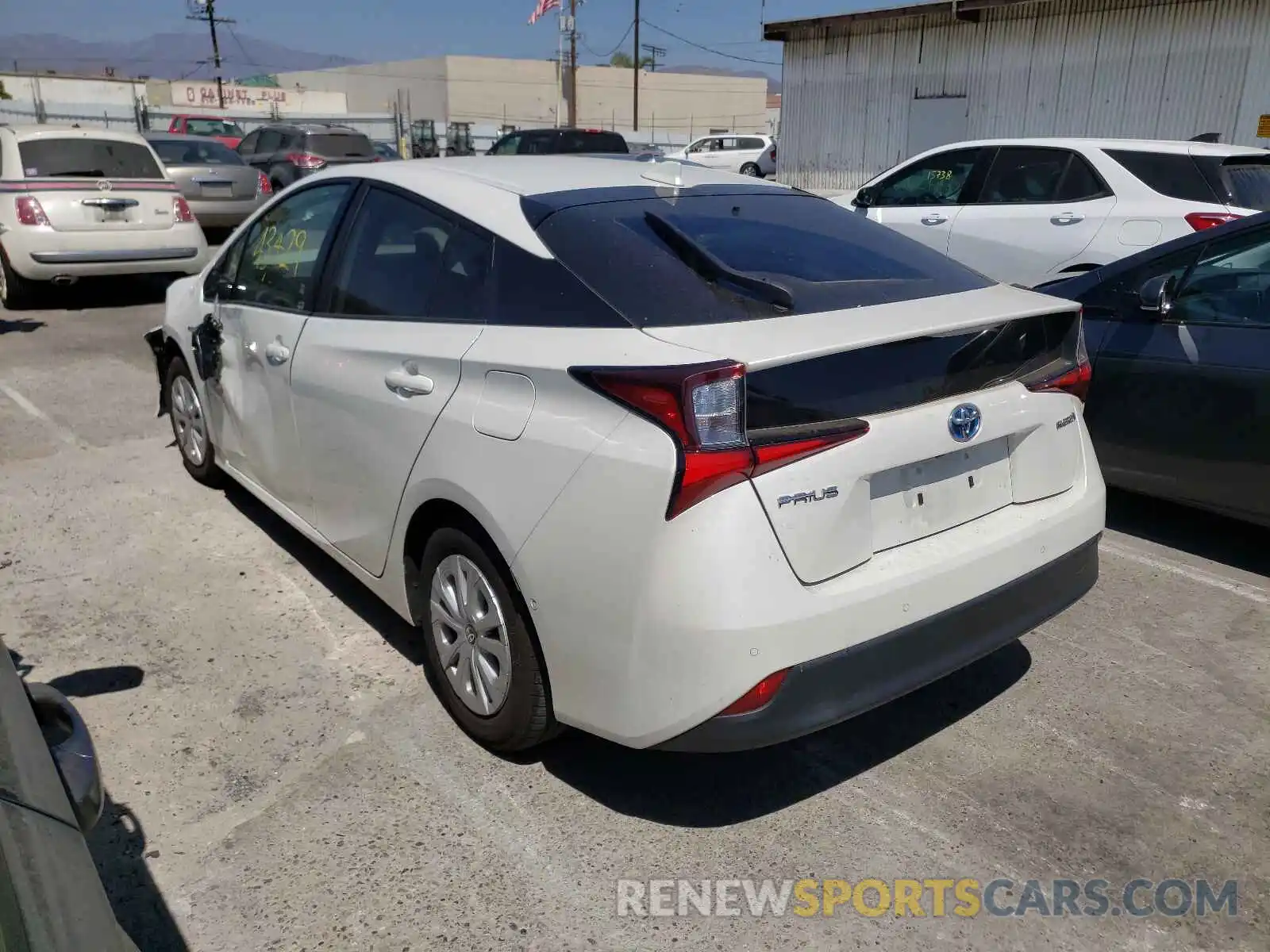 3 Photograph of a damaged car JTDKARFU6K3089546 TOYOTA PRIUS 2019