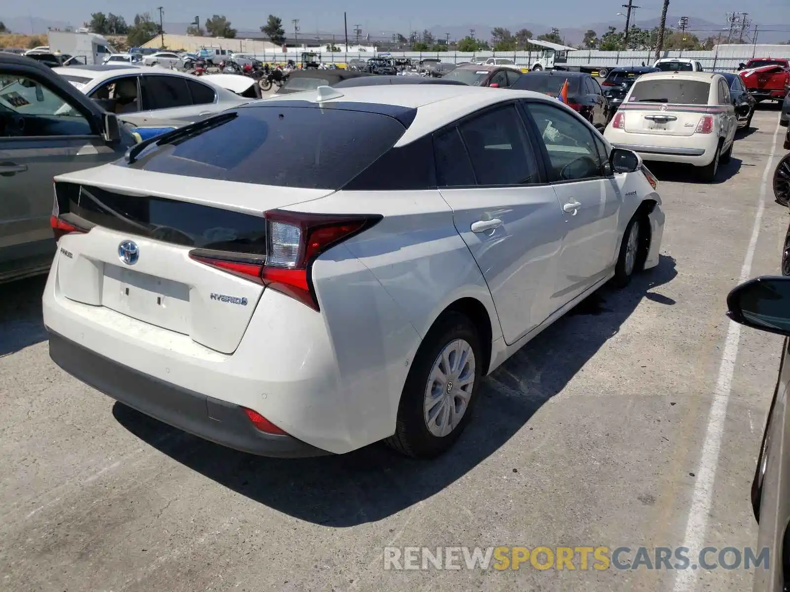 4 Photograph of a damaged car JTDKARFU6K3089546 TOYOTA PRIUS 2019