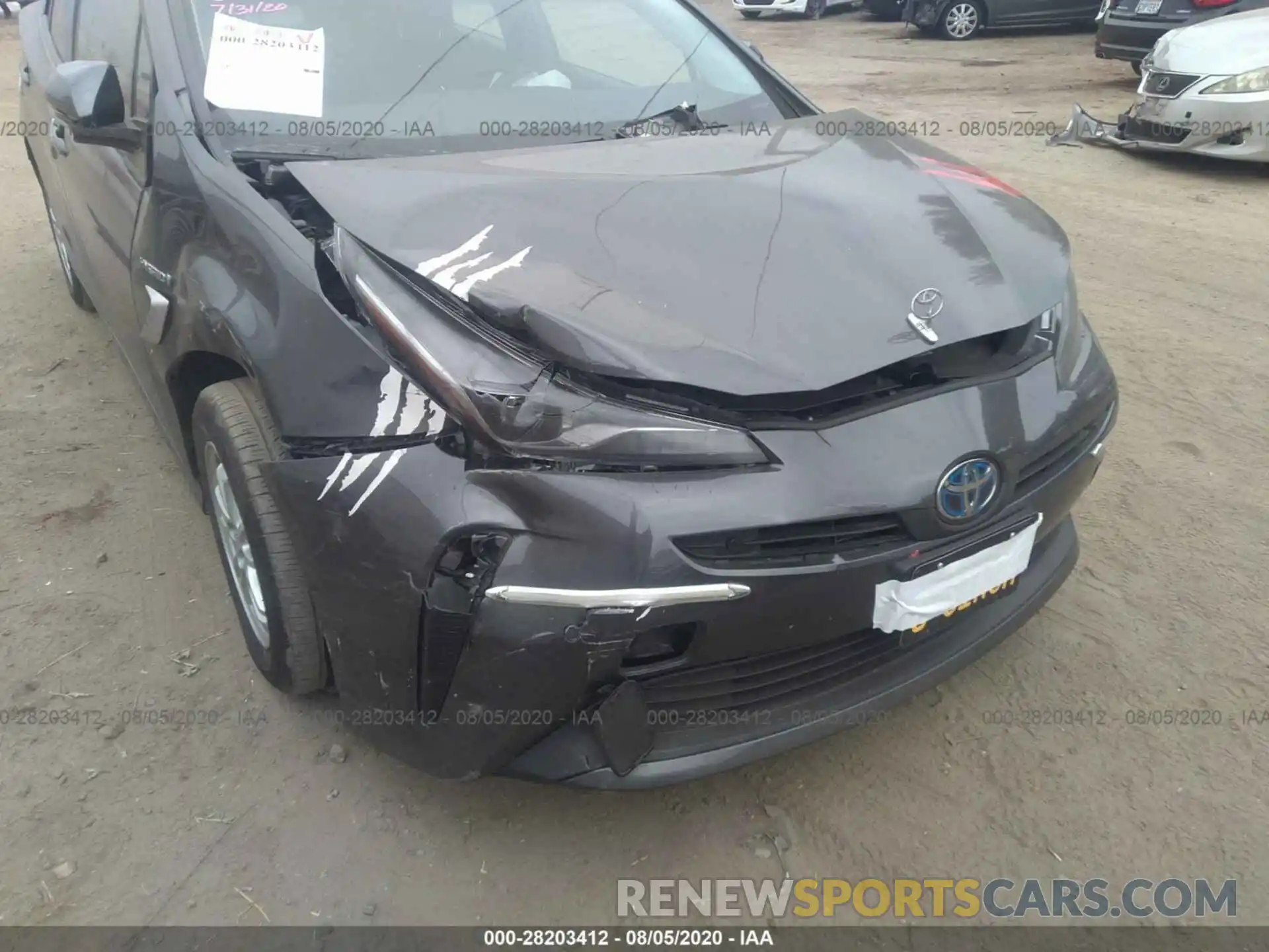 6 Photograph of a damaged car JTDKARFU6K3089966 TOYOTA PRIUS 2019