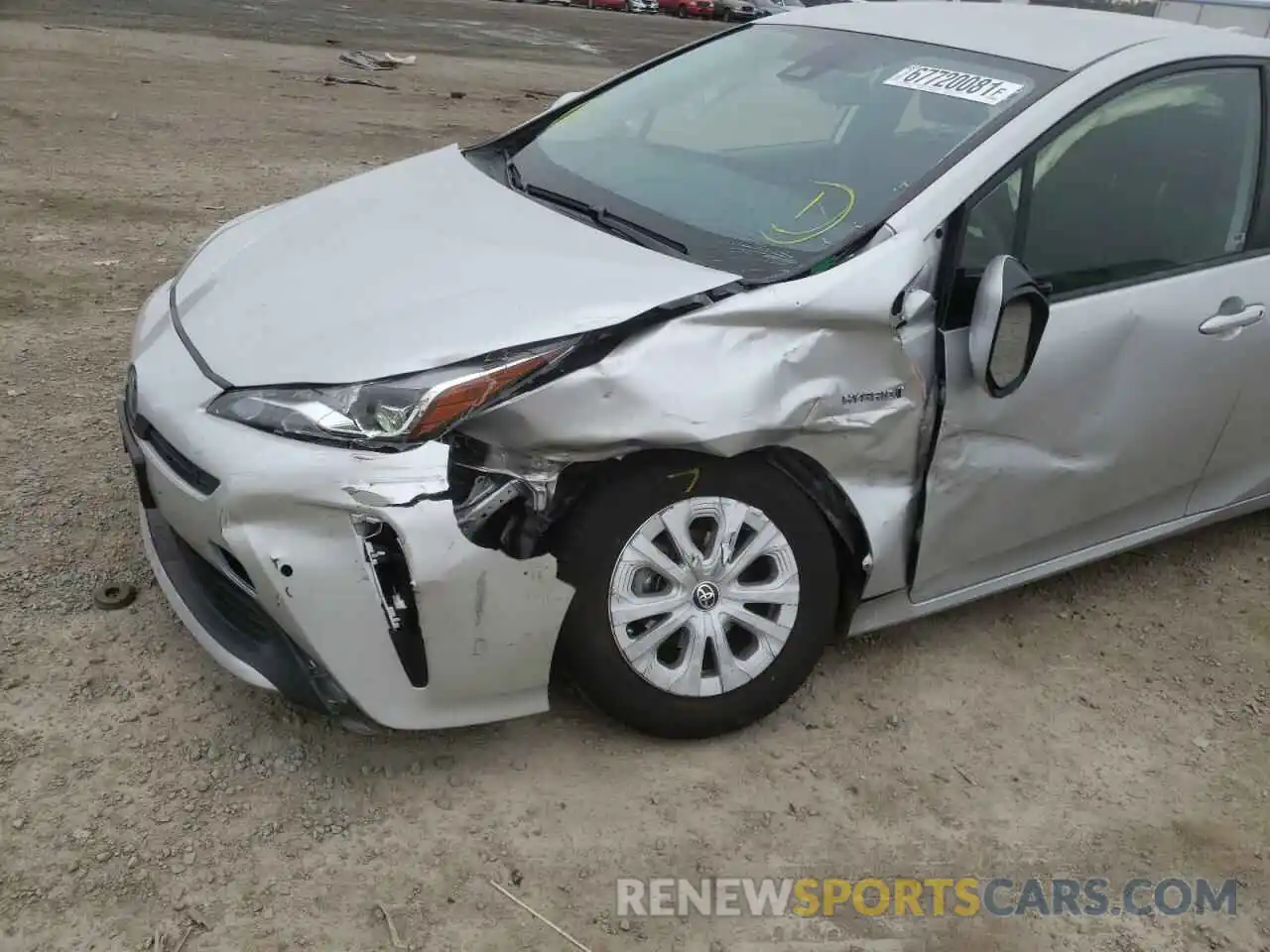 9 Photograph of a damaged car JTDKARFU6K3090213 TOYOTA PRIUS 2019