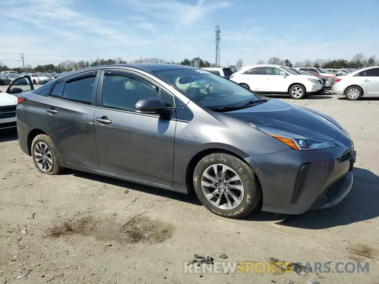 4 Фотография поврежденного автомобиля JTDKARFU6K3093533 TOYOTA PRIUS 2019