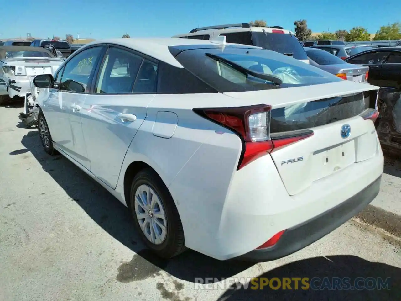 3 Фотография поврежденного автомобиля JTDKARFU6K3094147 TOYOTA PRIUS 2019