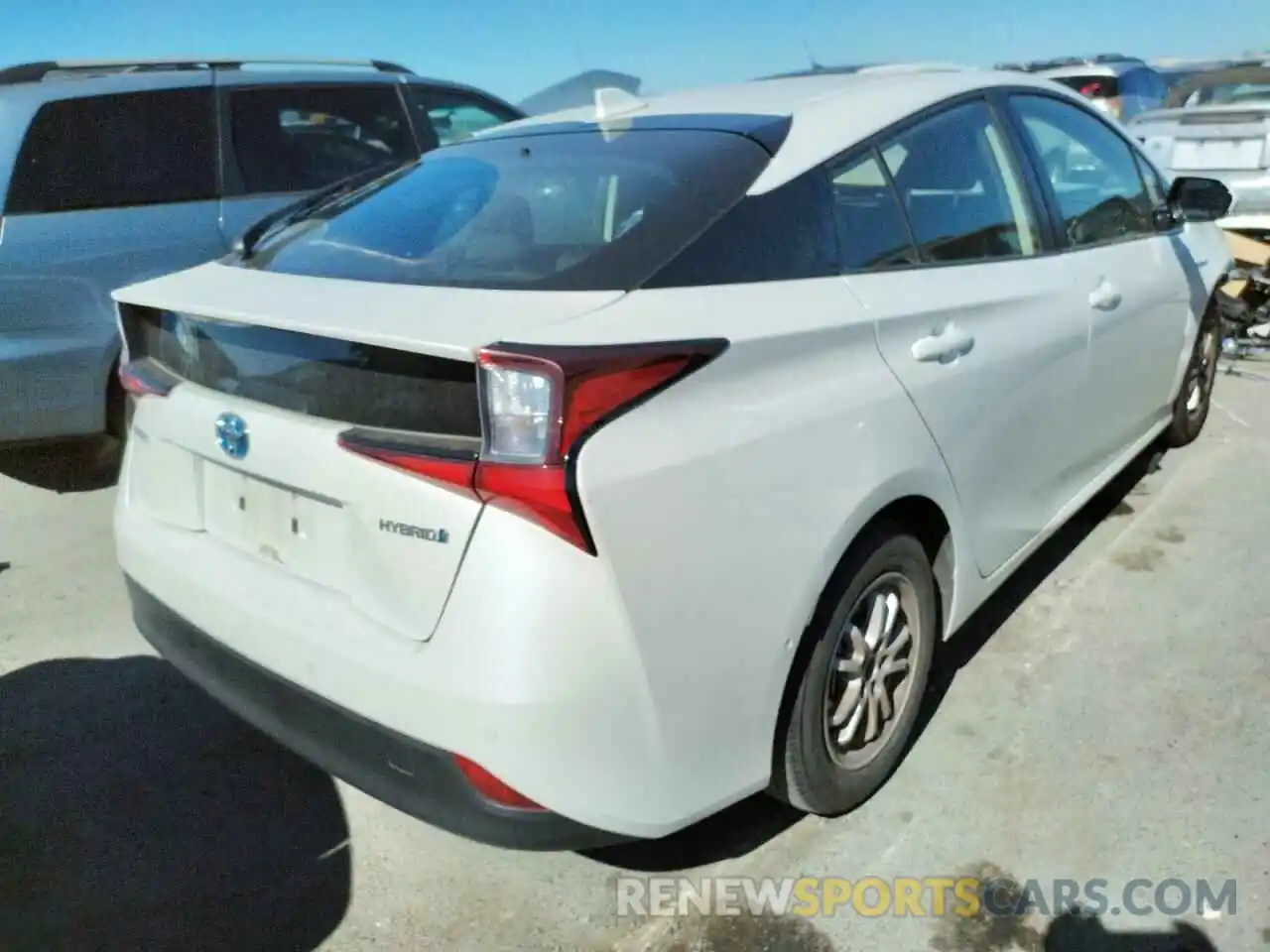 4 Фотография поврежденного автомобиля JTDKARFU6K3094147 TOYOTA PRIUS 2019