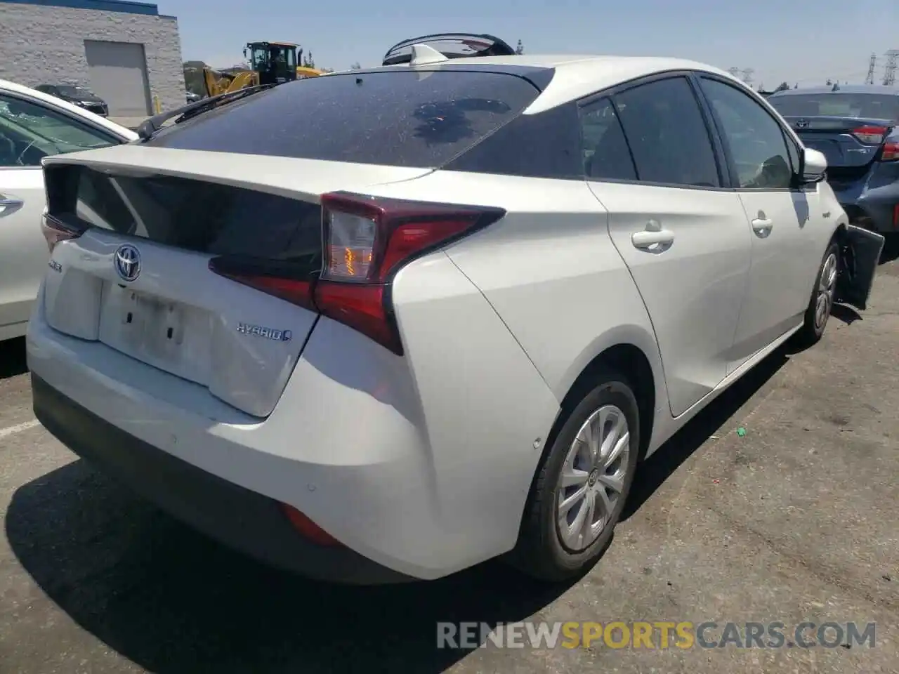 4 Photograph of a damaged car JTDKARFU6K3094178 TOYOTA PRIUS 2019