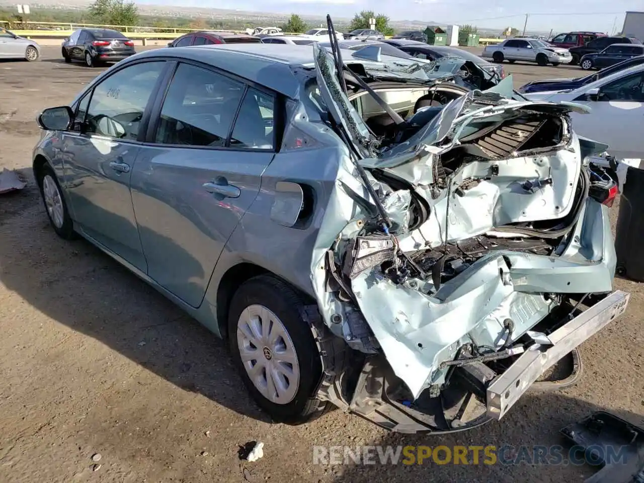 3 Photograph of a damaged car JTDKARFU6K3096187 TOYOTA PRIUS 2019