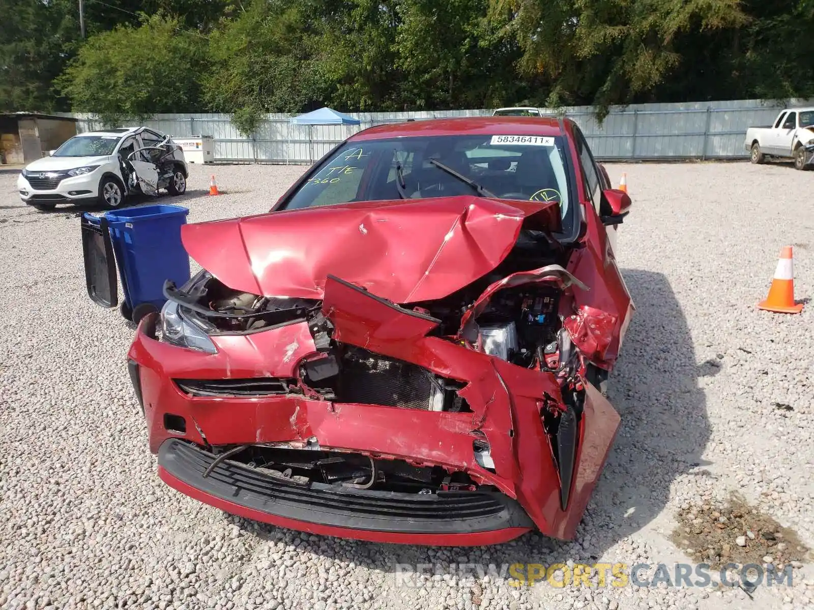 9 Photograph of a damaged car JTDKARFU6K3097663 TOYOTA PRIUS 2019