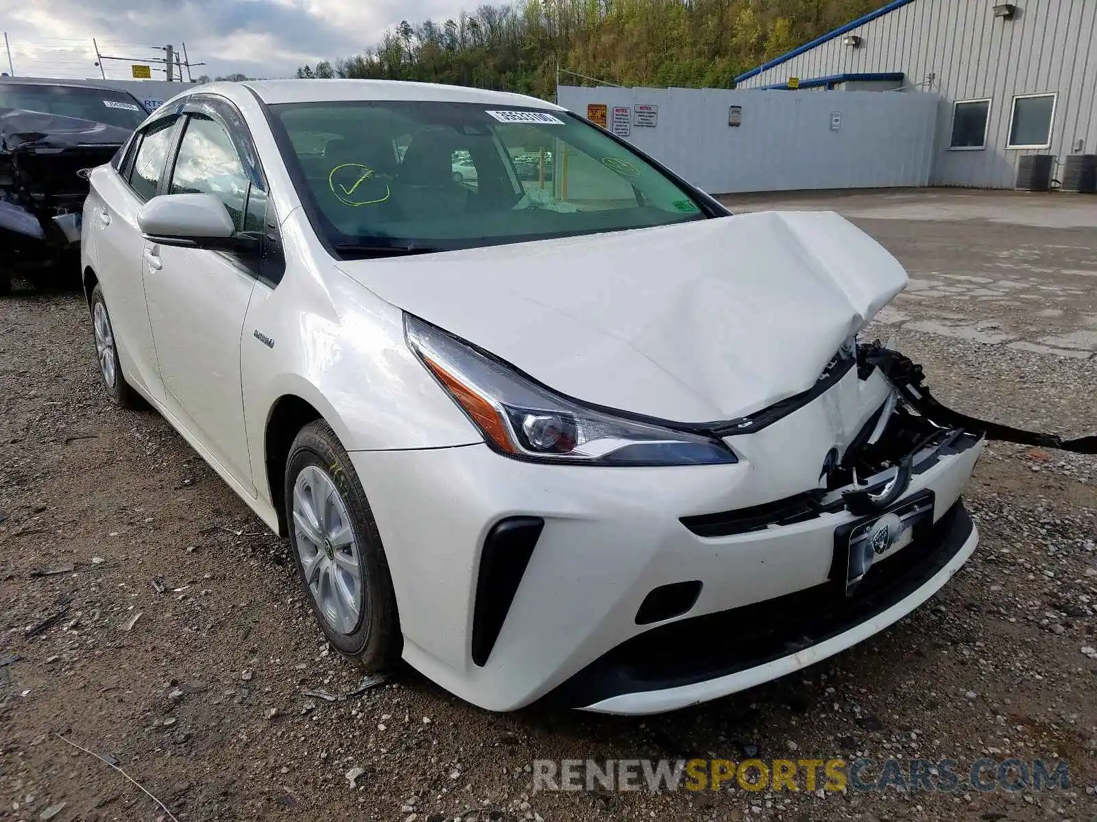 1 Photograph of a damaged car JTDKARFU6K3097923 TOYOTA PRIUS 2019