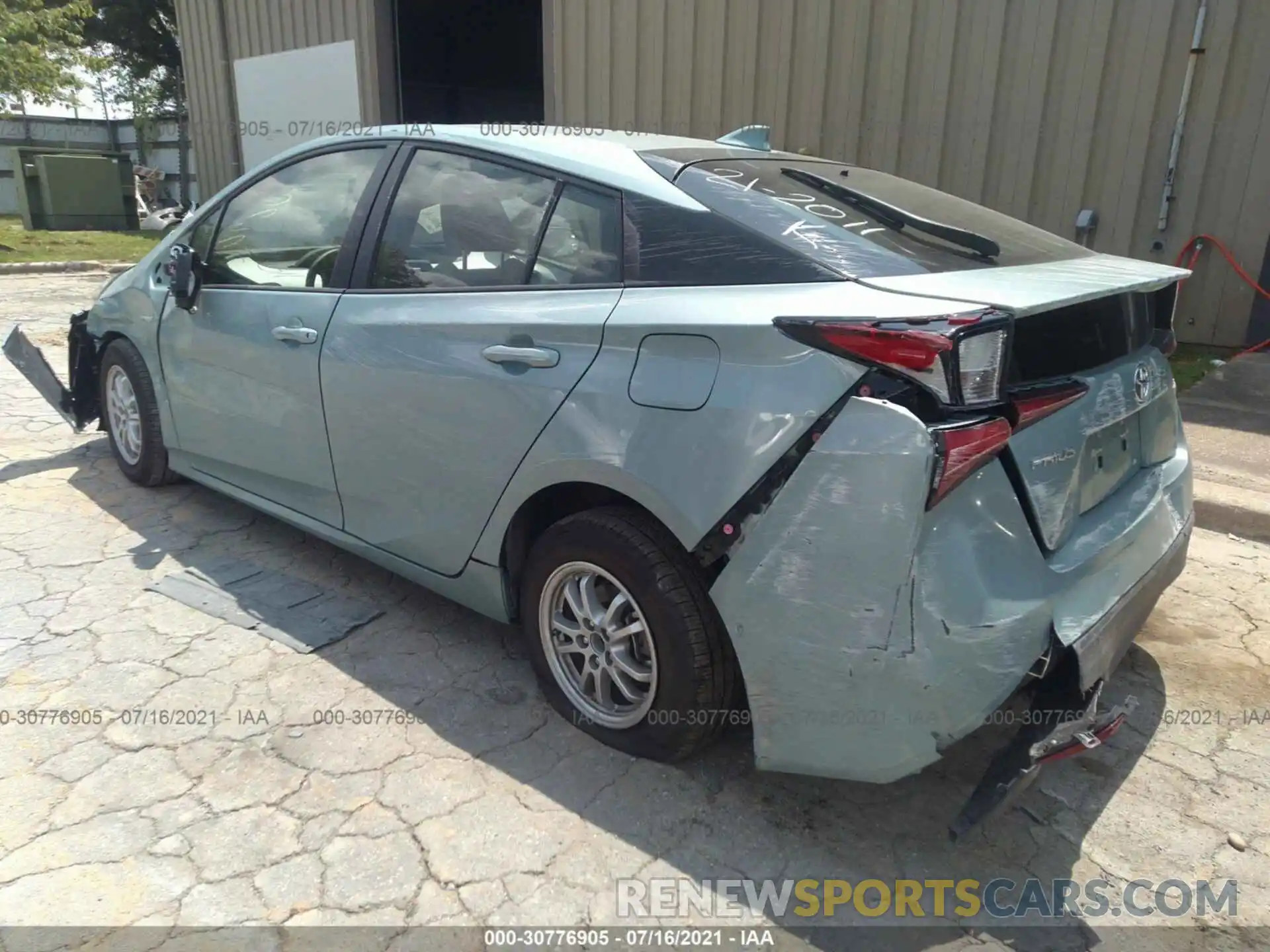 3 Photograph of a damaged car JTDKARFU6K3098277 TOYOTA PRIUS 2019