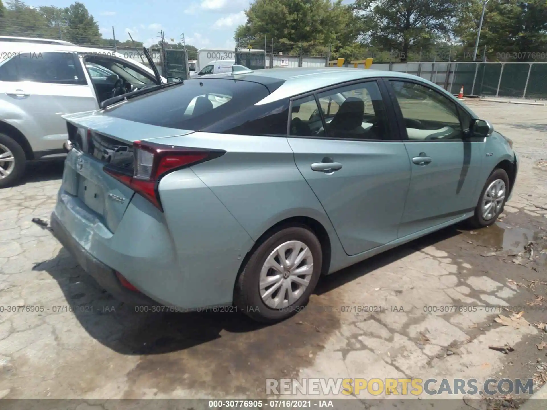 4 Photograph of a damaged car JTDKARFU6K3098277 TOYOTA PRIUS 2019