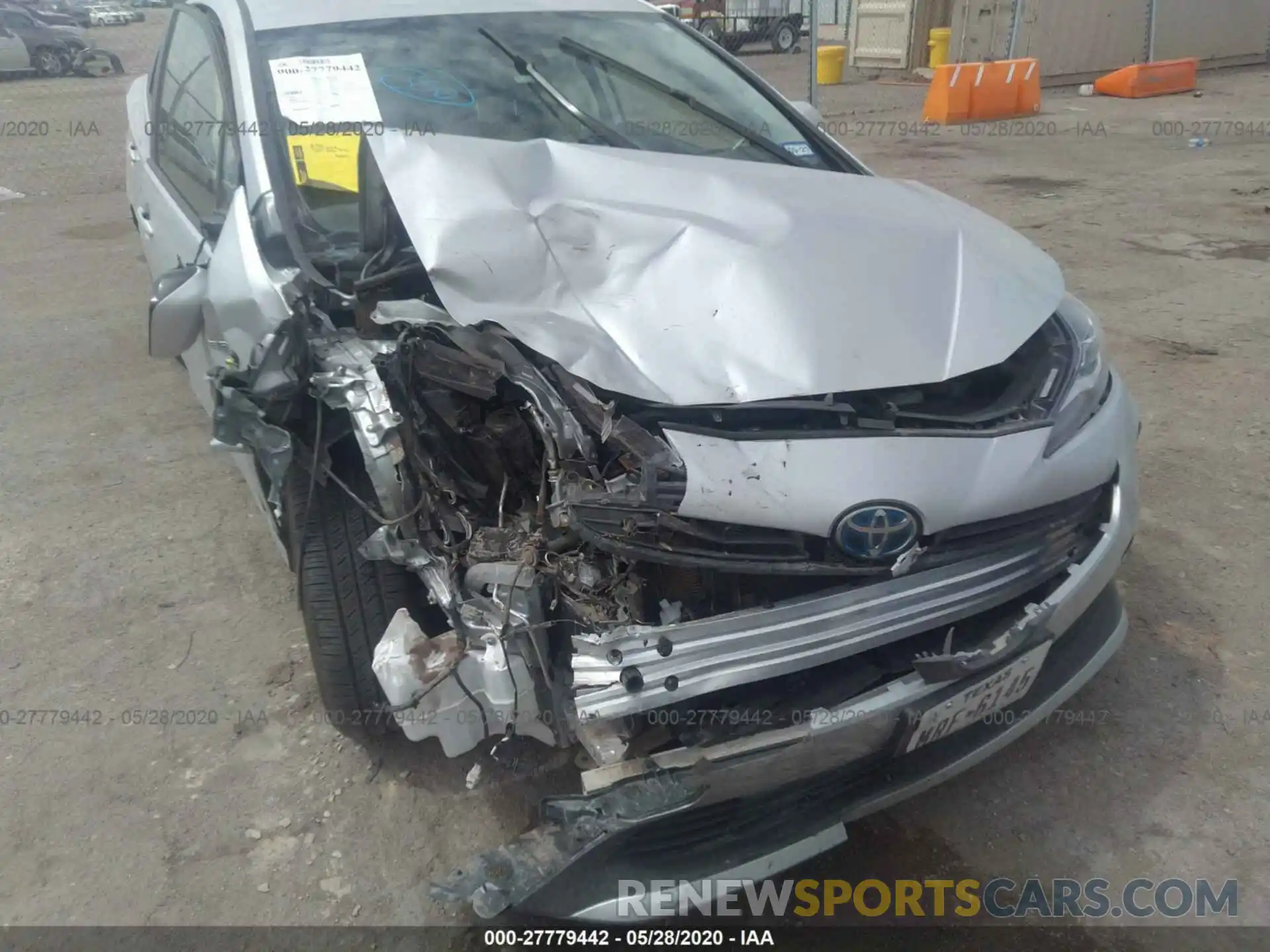 6 Photograph of a damaged car JTDKARFU6K3098313 TOYOTA PRIUS 2019