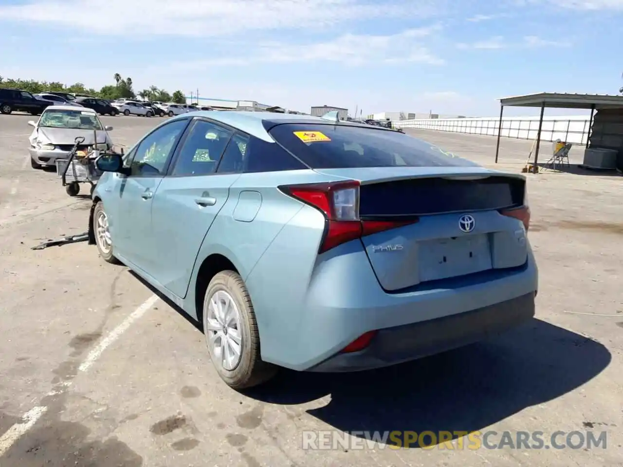 3 Photograph of a damaged car JTDKARFU6K3098618 TOYOTA PRIUS 2019