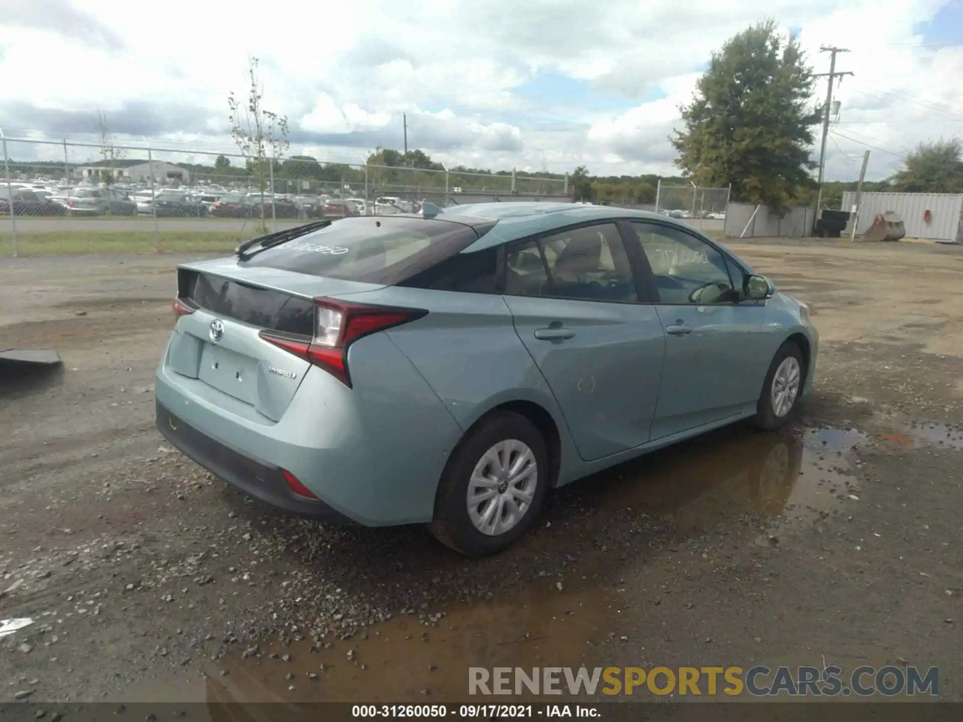 4 Photograph of a damaged car JTDKARFU6K3099302 TOYOTA PRIUS 2019