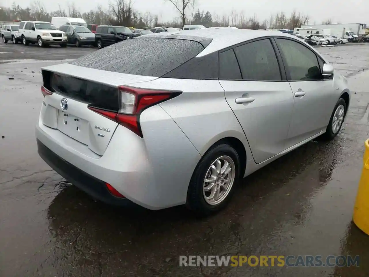 4 Фотография поврежденного автомобиля JTDKARFU6K3099607 TOYOTA PRIUS 2019