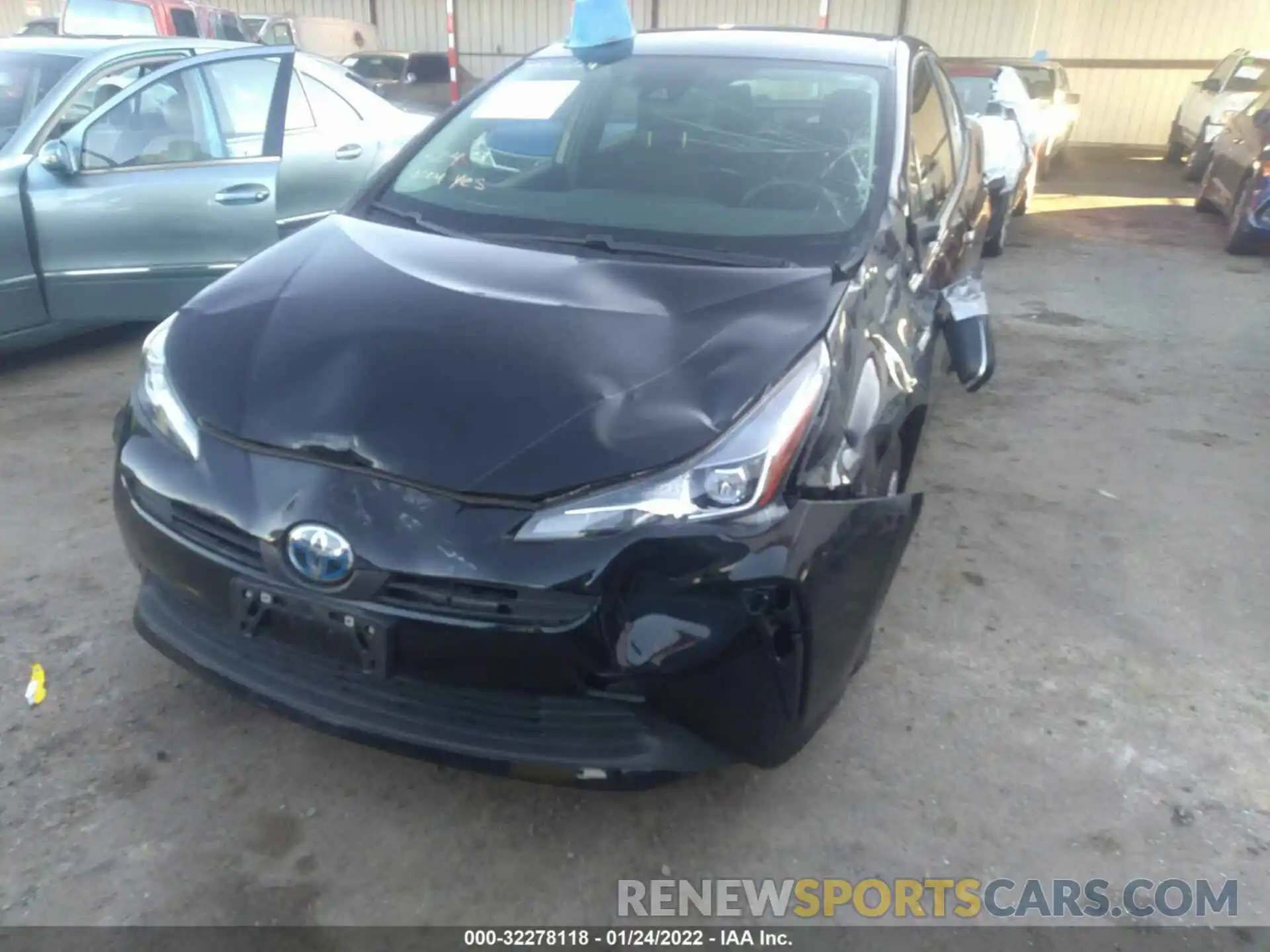 6 Photograph of a damaged car JTDKARFU6K3101095 TOYOTA PRIUS 2019