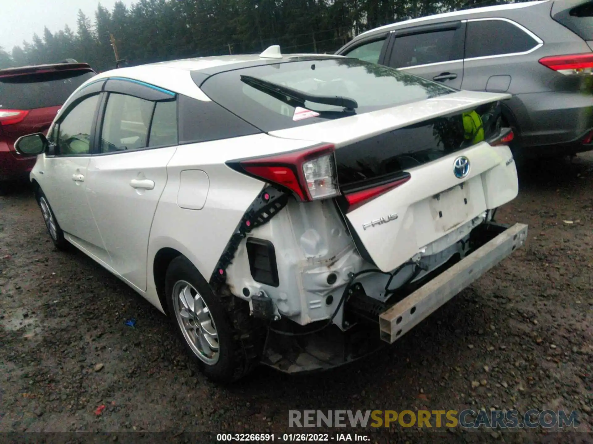 3 Photograph of a damaged car JTDKARFU6K3101808 TOYOTA PRIUS 2019