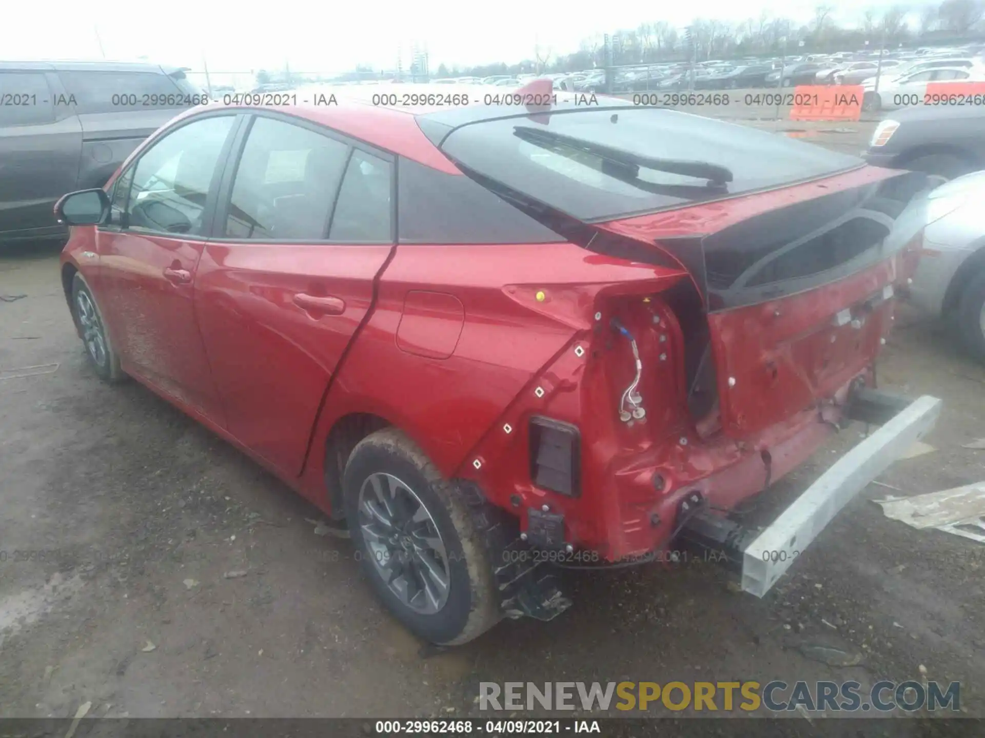 3 Photograph of a damaged car JTDKARFU6K3102280 TOYOTA PRIUS 2019