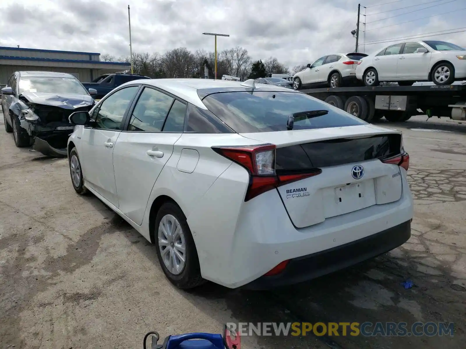 3 Photograph of a damaged car JTDKARFU6K3102389 TOYOTA PRIUS 2019