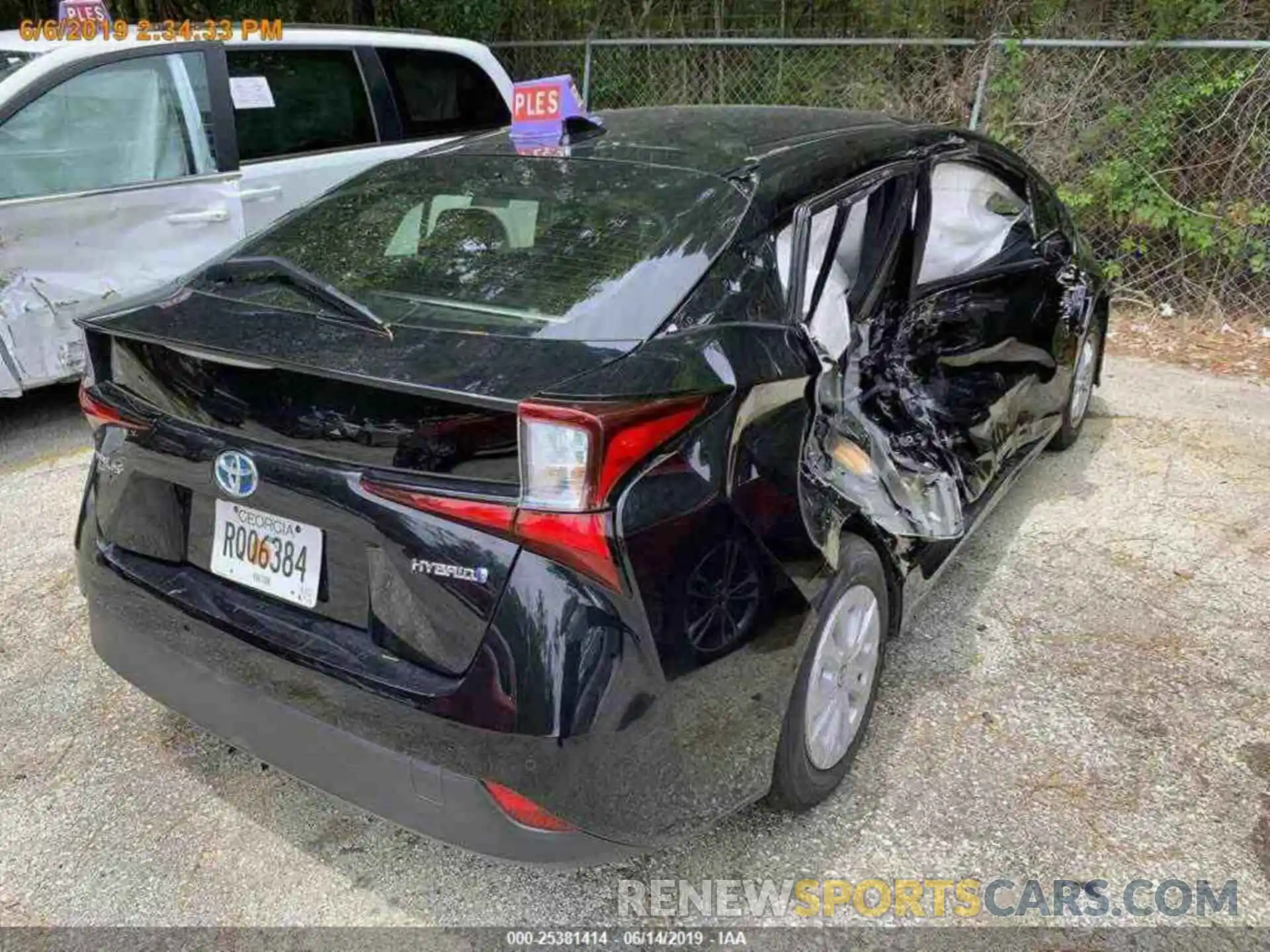 15 Photograph of a damaged car JTDKARFU7K3068995 TOYOTA PRIUS 2019