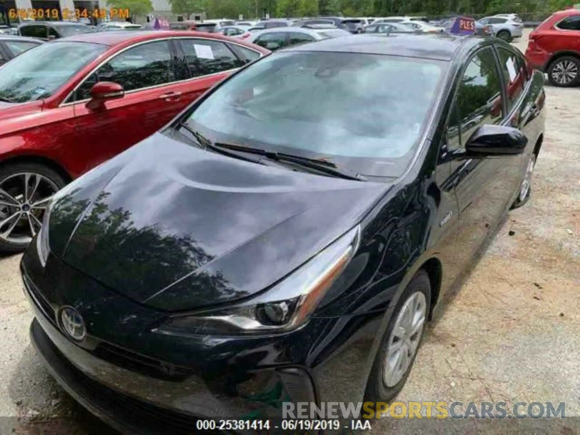 2 Photograph of a damaged car JTDKARFU7K3068995 TOYOTA PRIUS 2019