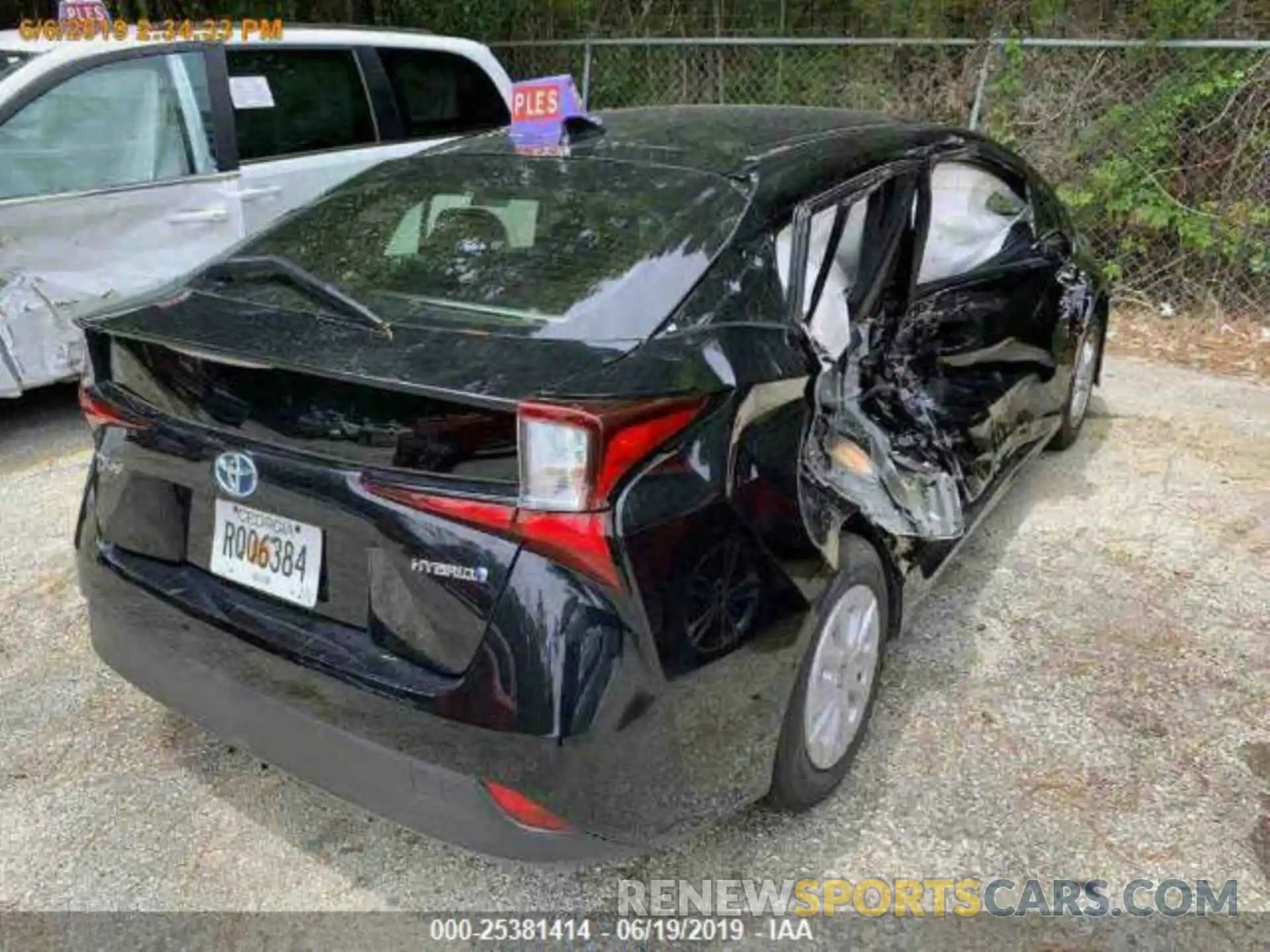 4 Photograph of a damaged car JTDKARFU7K3068995 TOYOTA PRIUS 2019