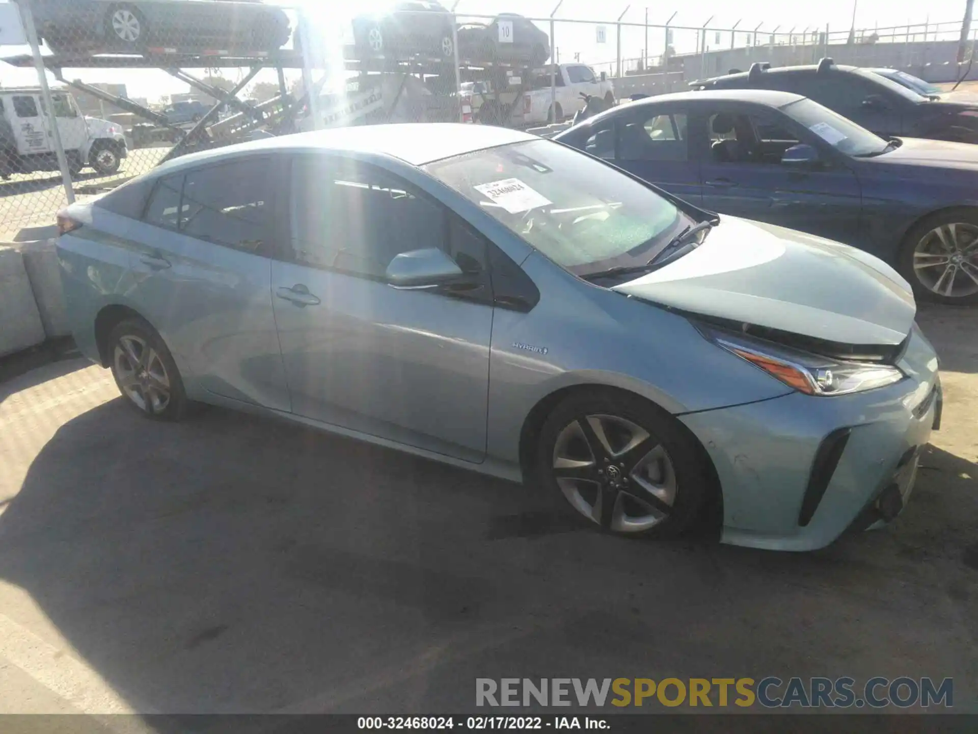 1 Photograph of a damaged car JTDKARFU7K3069595 TOYOTA PRIUS 2019