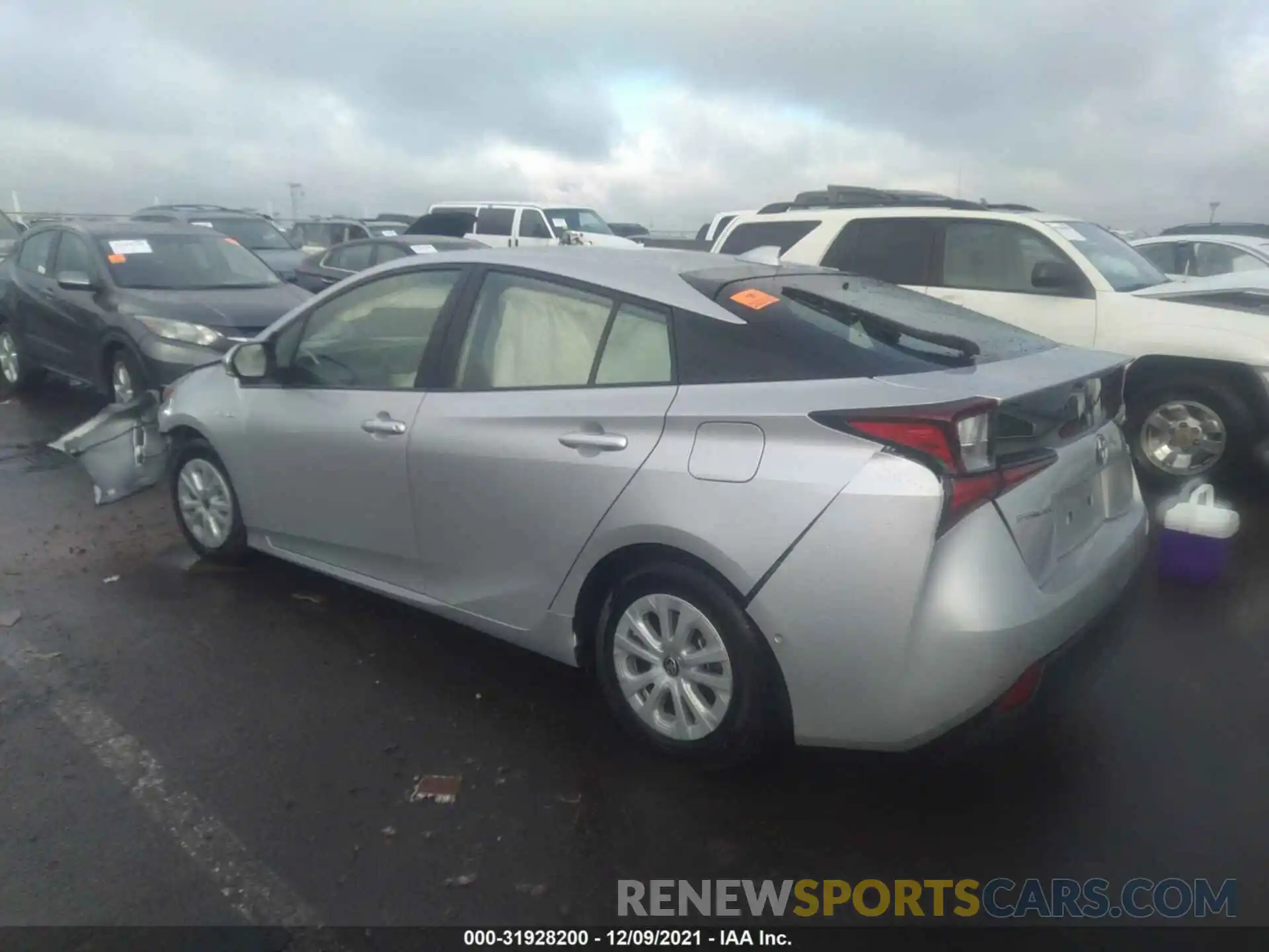 3 Photograph of a damaged car JTDKARFU7K3070181 TOYOTA PRIUS 2019