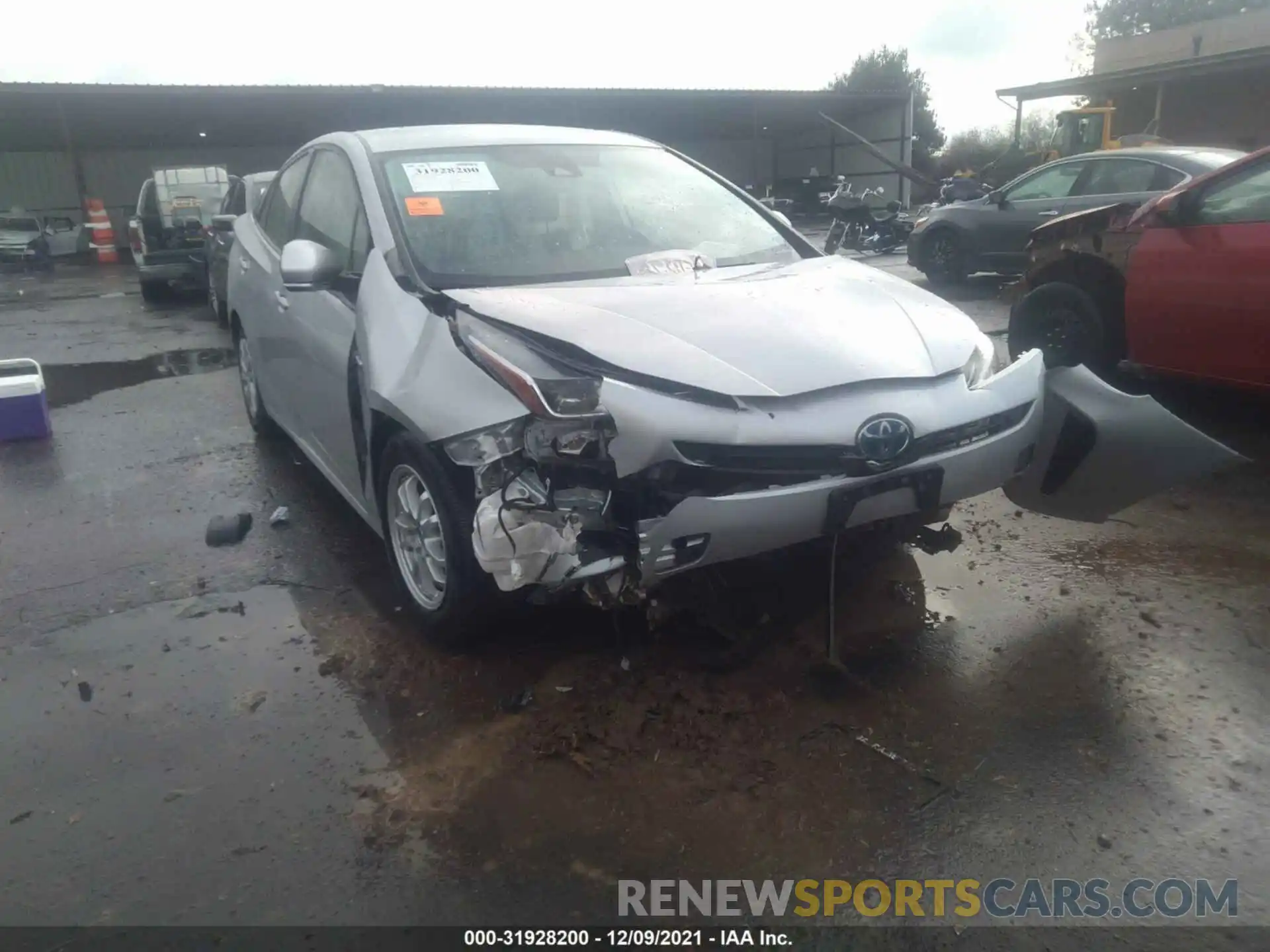 6 Photograph of a damaged car JTDKARFU7K3070181 TOYOTA PRIUS 2019