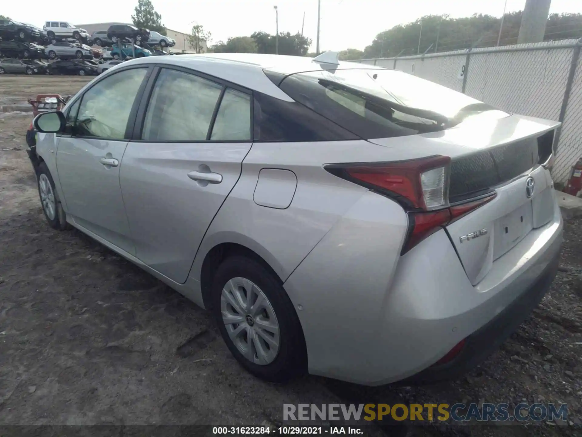 3 Photograph of a damaged car JTDKARFU7K3070214 TOYOTA PRIUS 2019