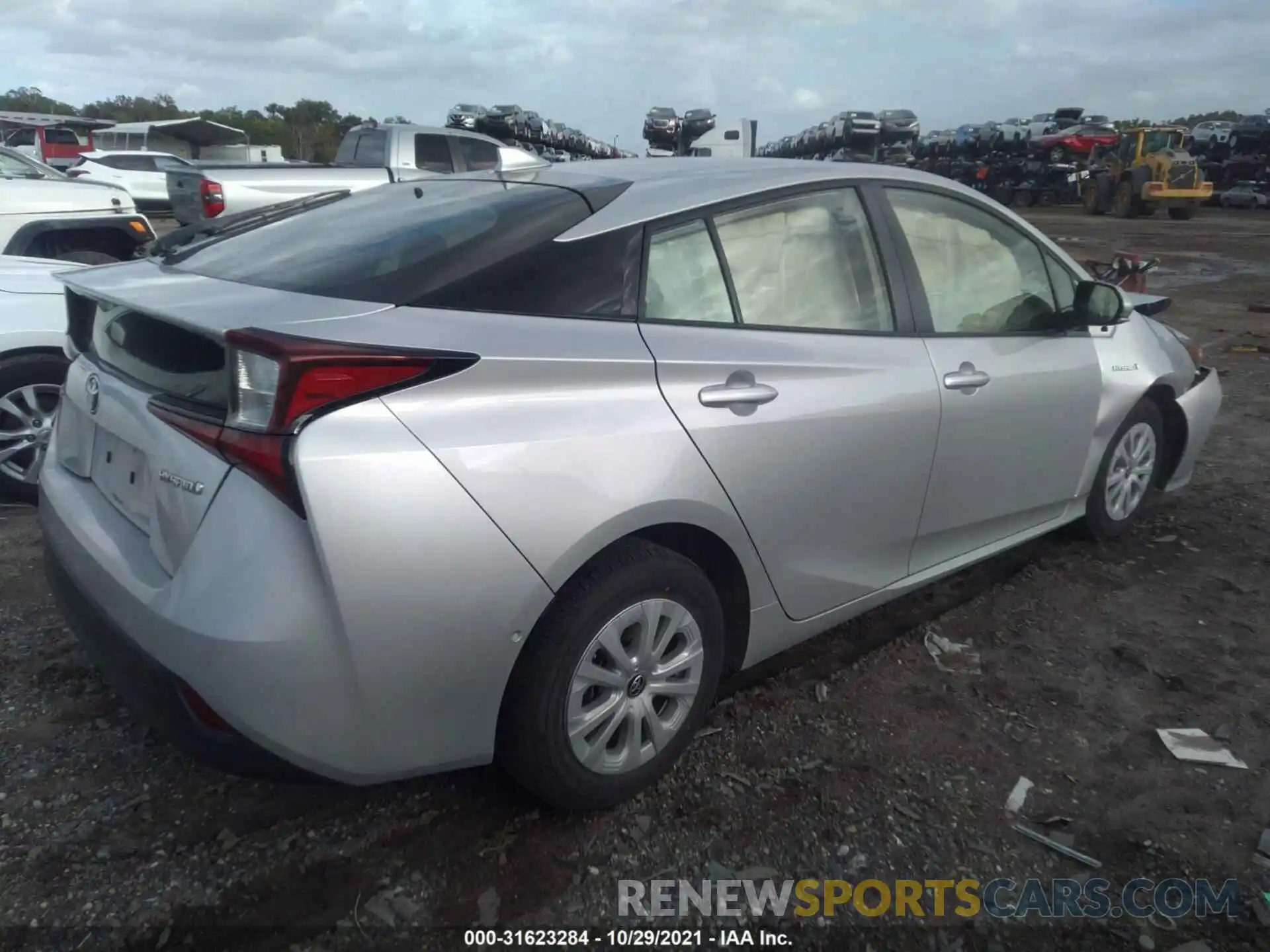 4 Photograph of a damaged car JTDKARFU7K3070214 TOYOTA PRIUS 2019