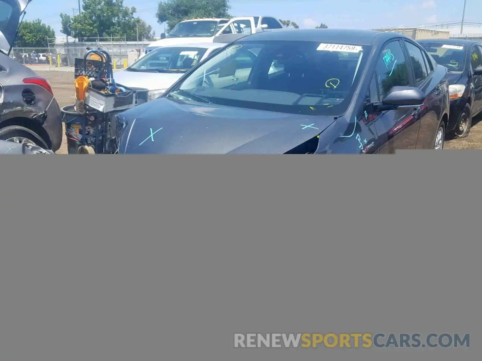 2 Photograph of a damaged car JTDKARFU7K3072142 TOYOTA PRIUS 2019