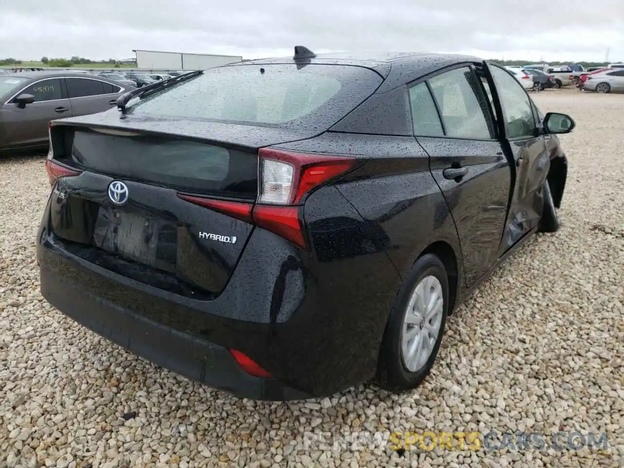 4 Фотография поврежденного автомобиля JTDKARFU7K3073565 TOYOTA PRIUS 2019