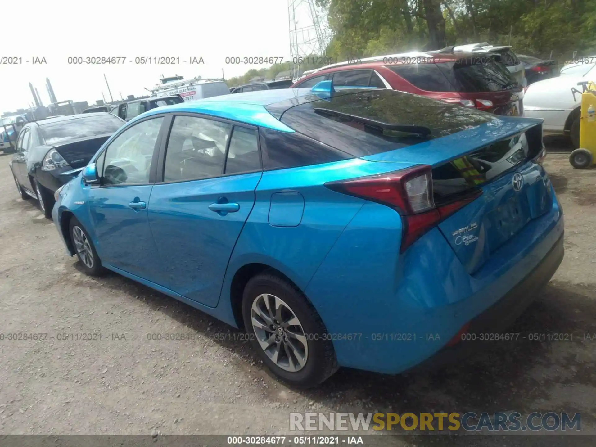 3 Photograph of a damaged car JTDKARFU7K3074084 TOYOTA PRIUS 2019