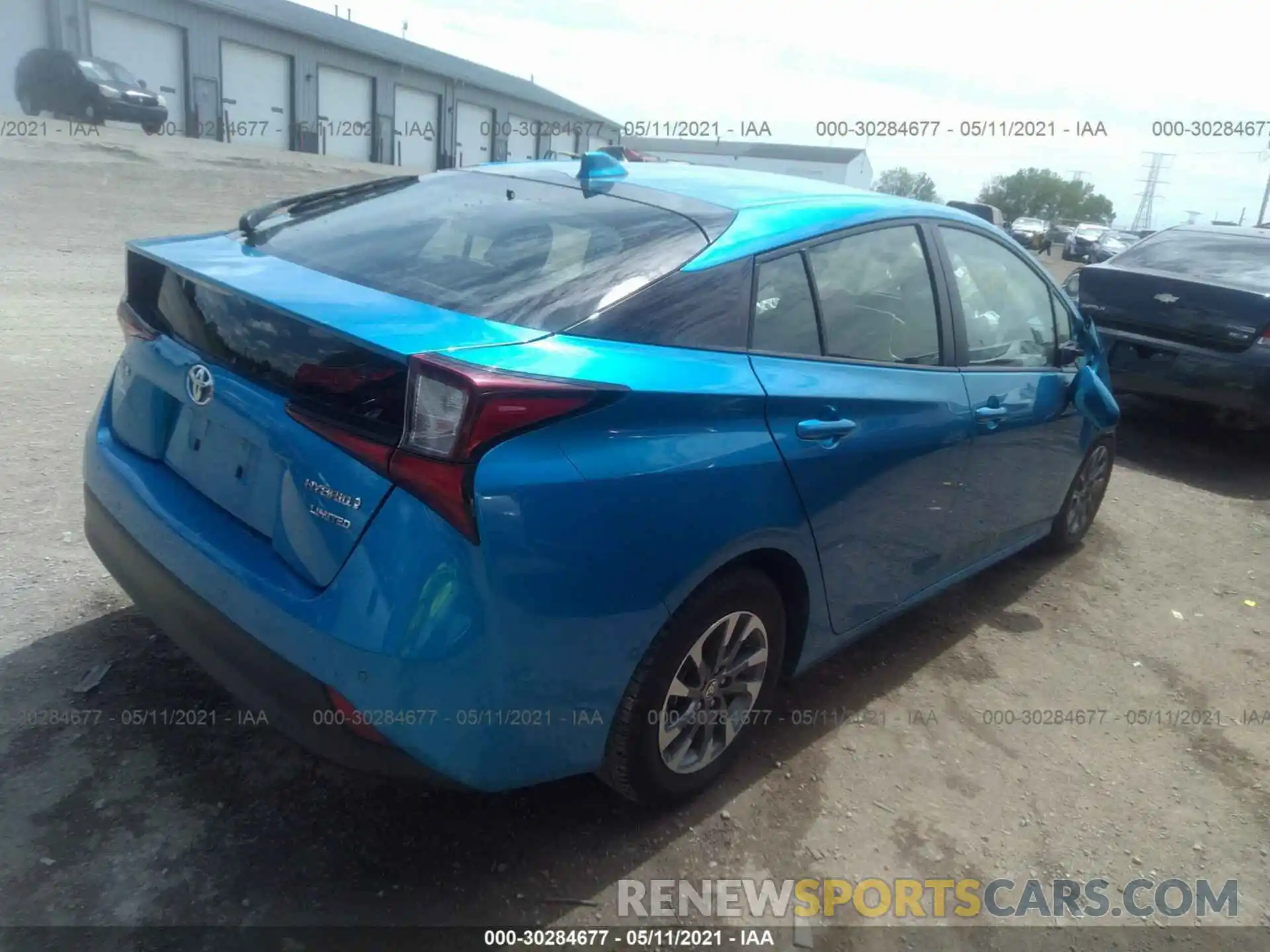 4 Photograph of a damaged car JTDKARFU7K3074084 TOYOTA PRIUS 2019