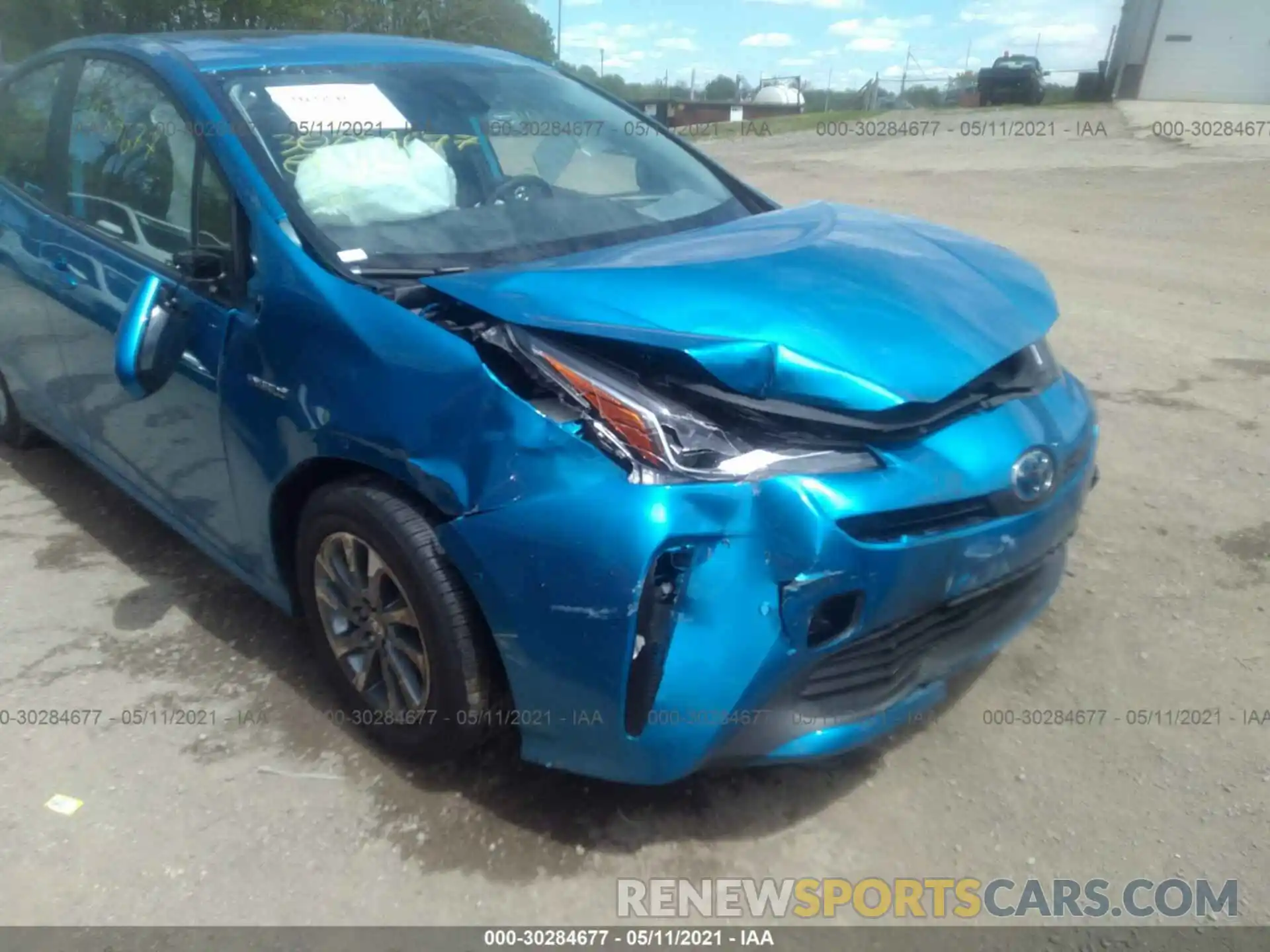 6 Photograph of a damaged car JTDKARFU7K3074084 TOYOTA PRIUS 2019