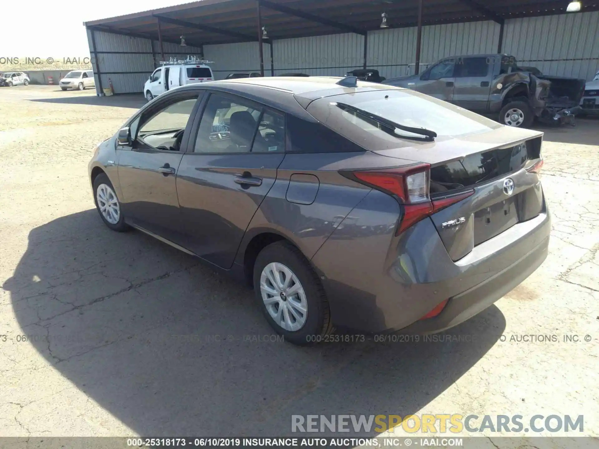 3 Photograph of a damaged car JTDKARFU7K3074165 TOYOTA PRIUS 2019