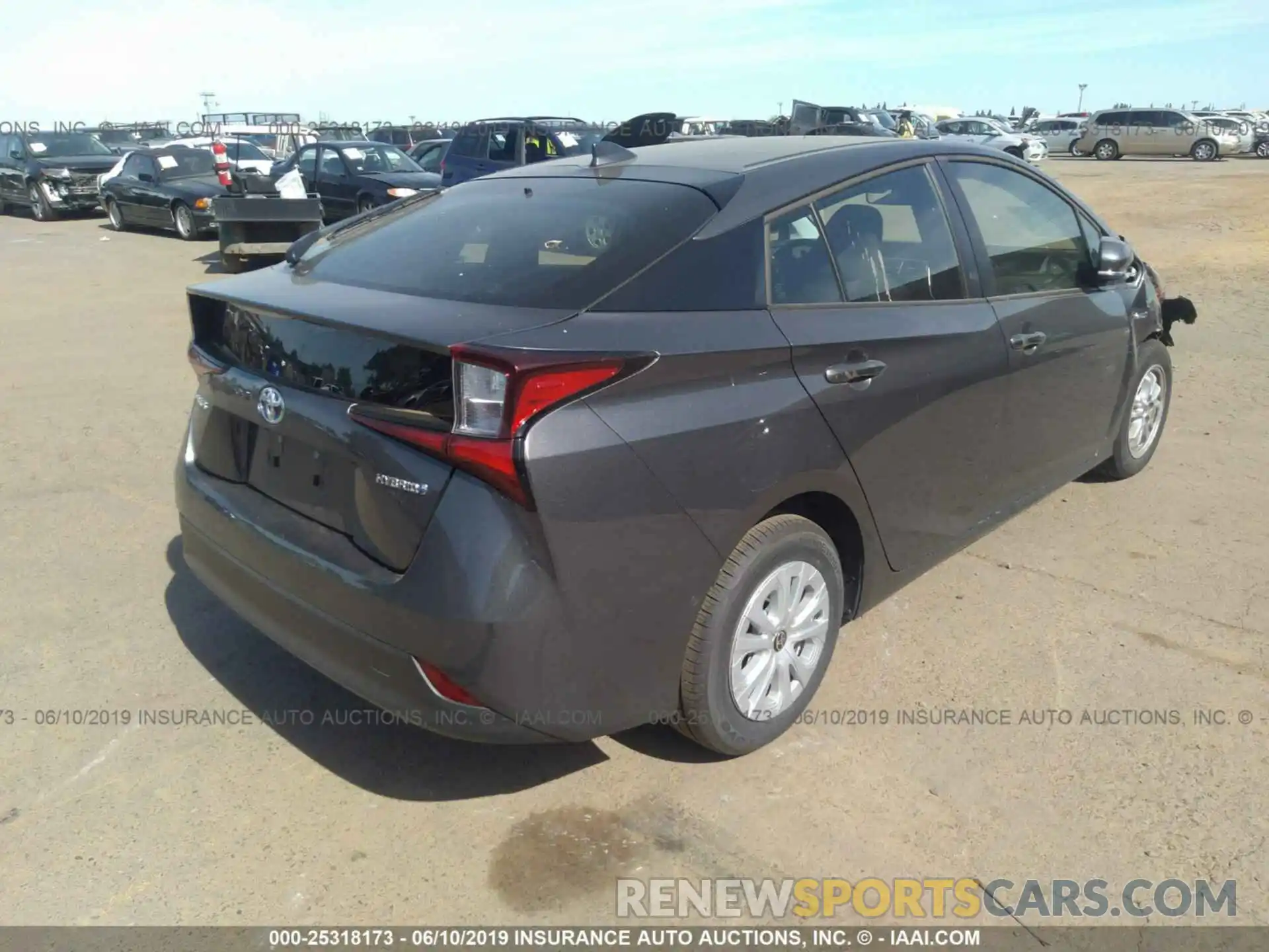 4 Photograph of a damaged car JTDKARFU7K3074165 TOYOTA PRIUS 2019