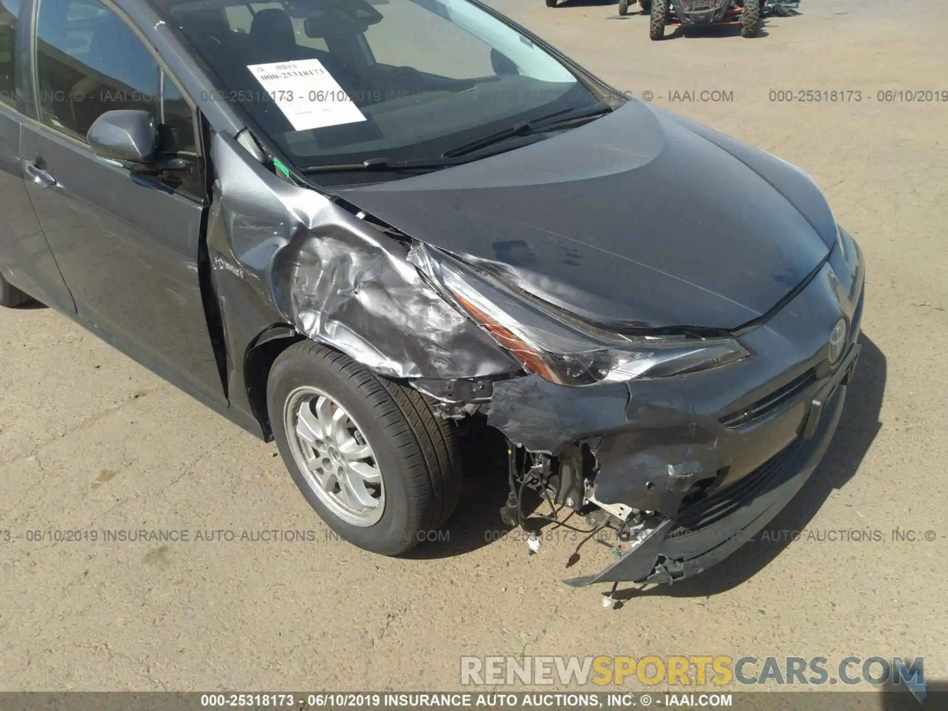 6 Photograph of a damaged car JTDKARFU7K3074165 TOYOTA PRIUS 2019