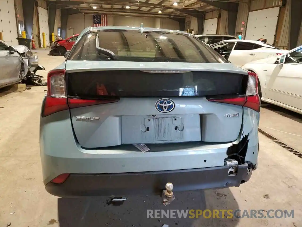 6 Photograph of a damaged car JTDKARFU7K3074439 TOYOTA PRIUS 2019