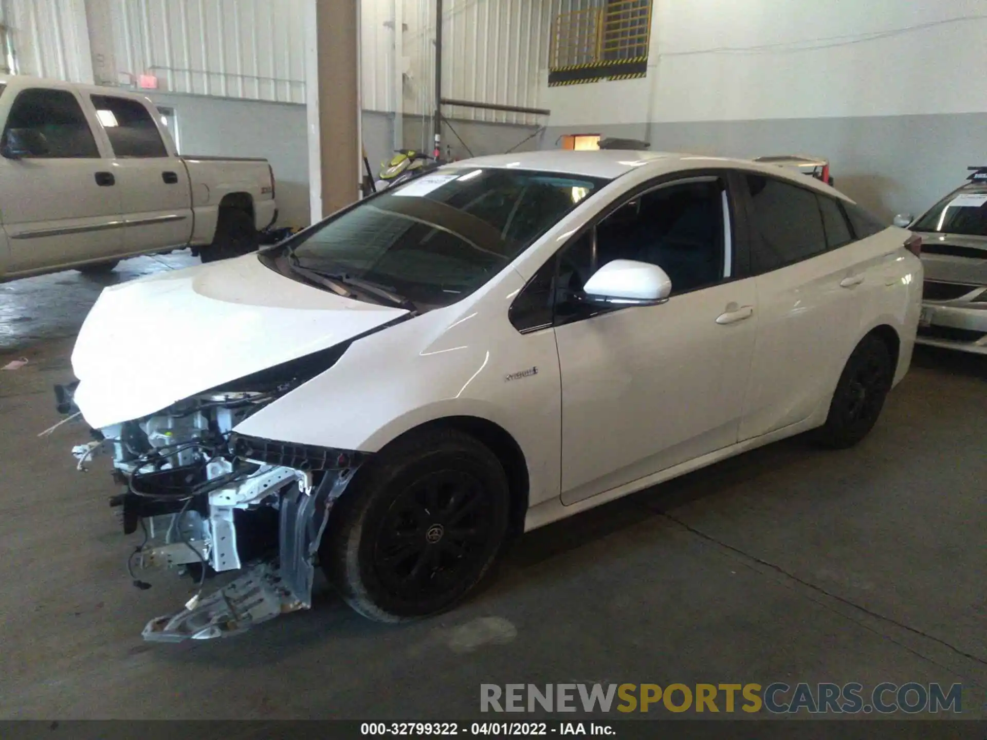 2 Photograph of a damaged car JTDKARFU7K3074571 TOYOTA PRIUS 2019