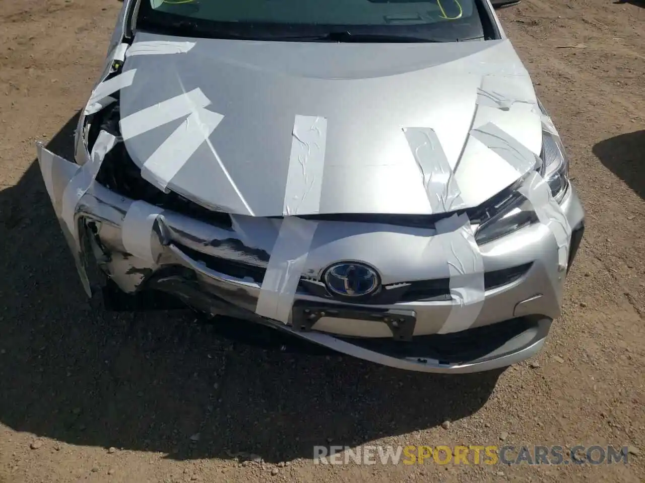 9 Photograph of a damaged car JTDKARFU7K3074666 TOYOTA PRIUS 2019