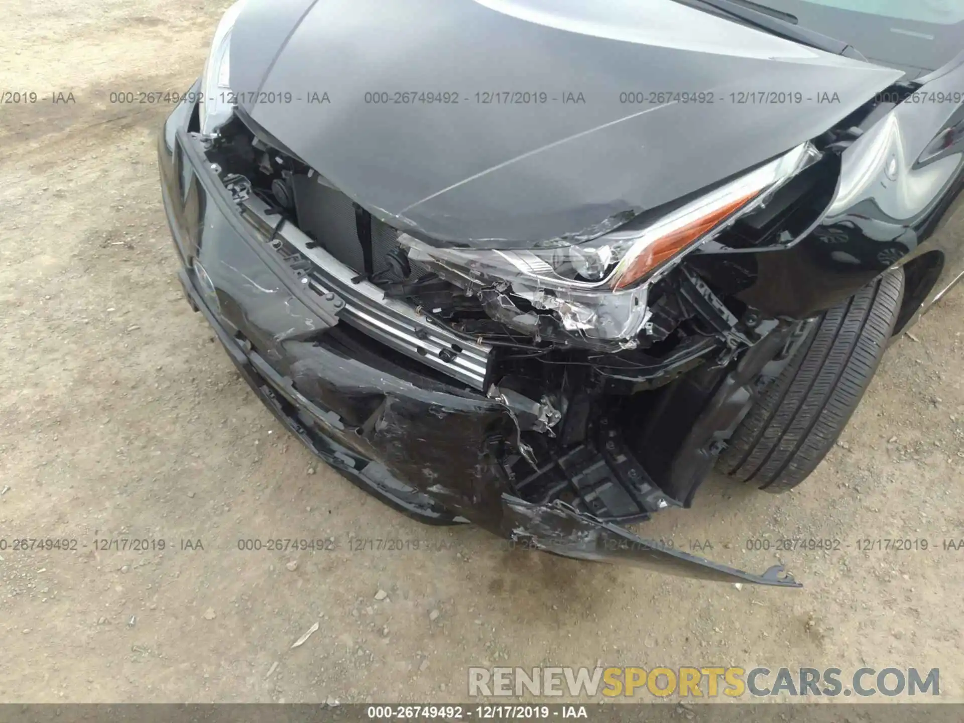 6 Photograph of a damaged car JTDKARFU7K3075395 TOYOTA PRIUS 2019