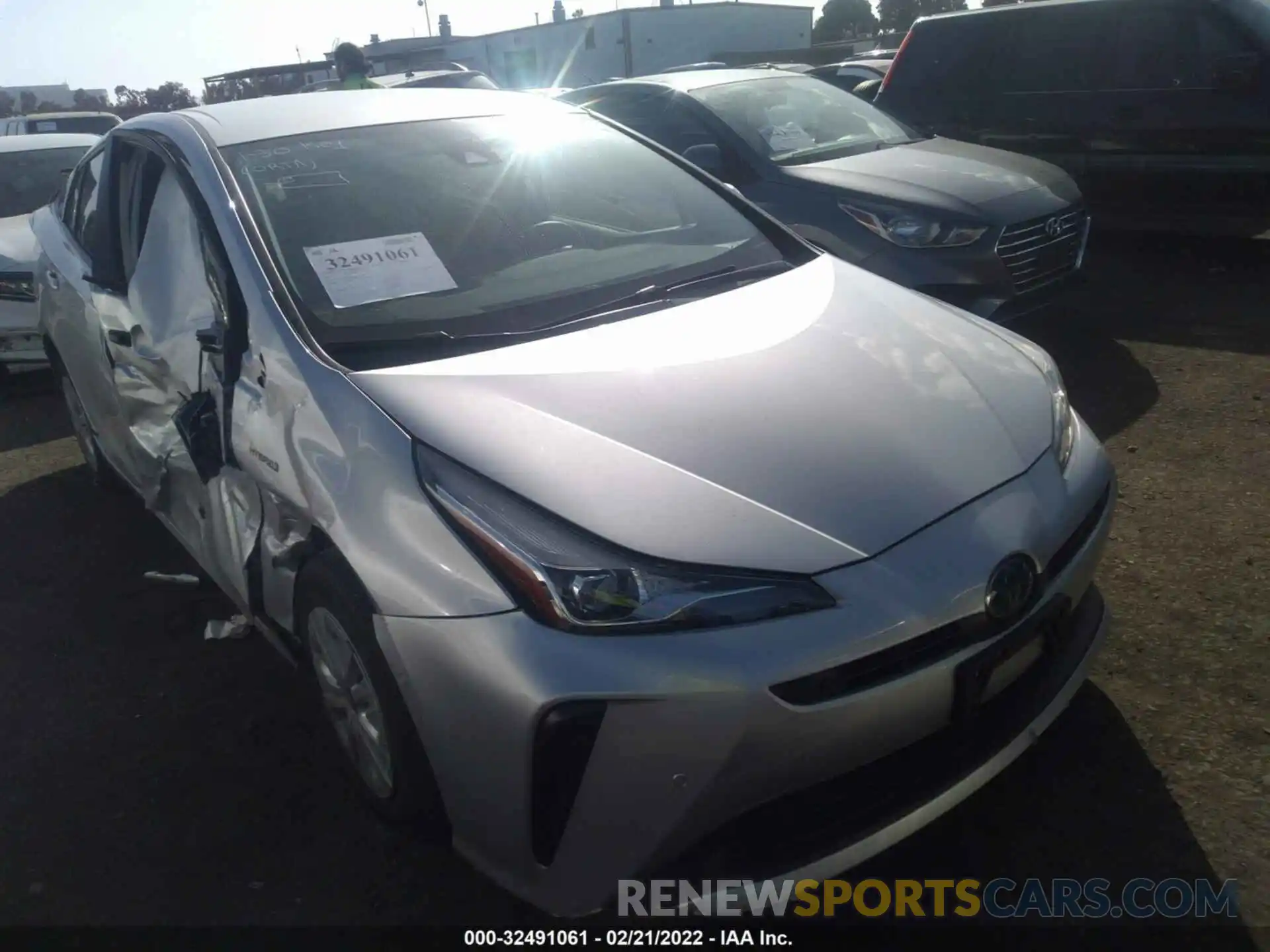 6 Photograph of a damaged car JTDKARFU7K3076532 TOYOTA PRIUS 2019