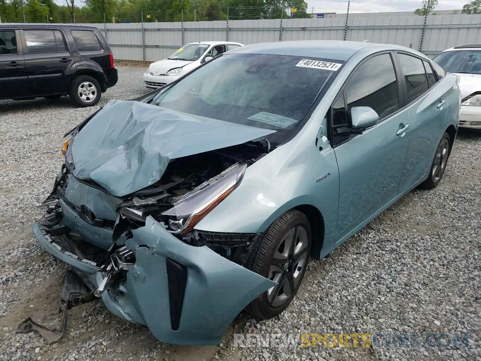 2 Photograph of a damaged car JTDKARFU7K3076823 TOYOTA PRIUS 2019