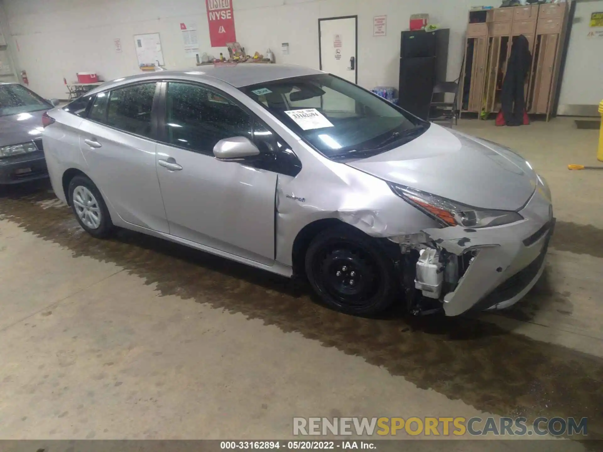 1 Photograph of a damaged car JTDKARFU7K3079124 TOYOTA PRIUS 2019