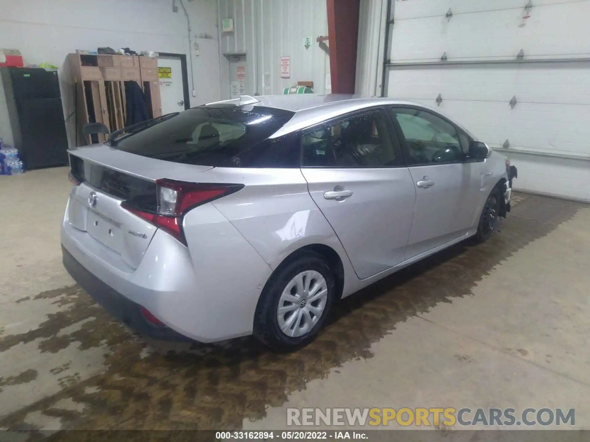 4 Photograph of a damaged car JTDKARFU7K3079124 TOYOTA PRIUS 2019