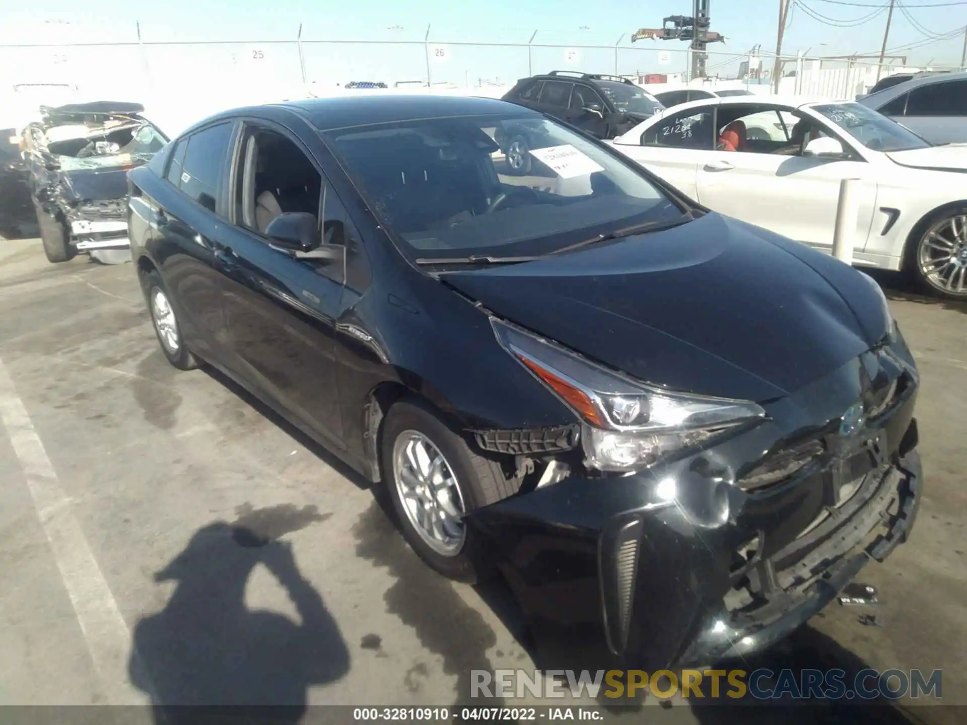 1 Photograph of a damaged car JTDKARFU7K3079849 TOYOTA PRIUS 2019