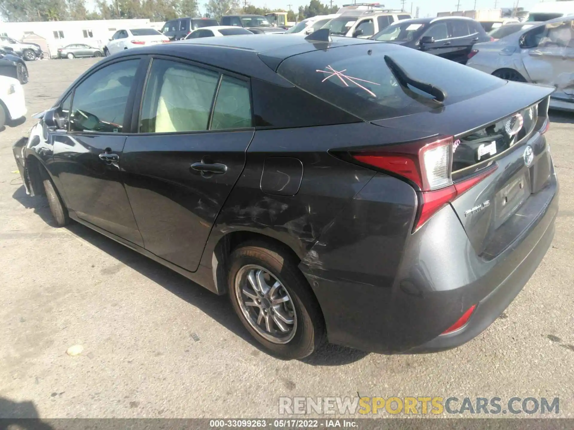 3 Photograph of a damaged car JTDKARFU7K3081696 TOYOTA PRIUS 2019