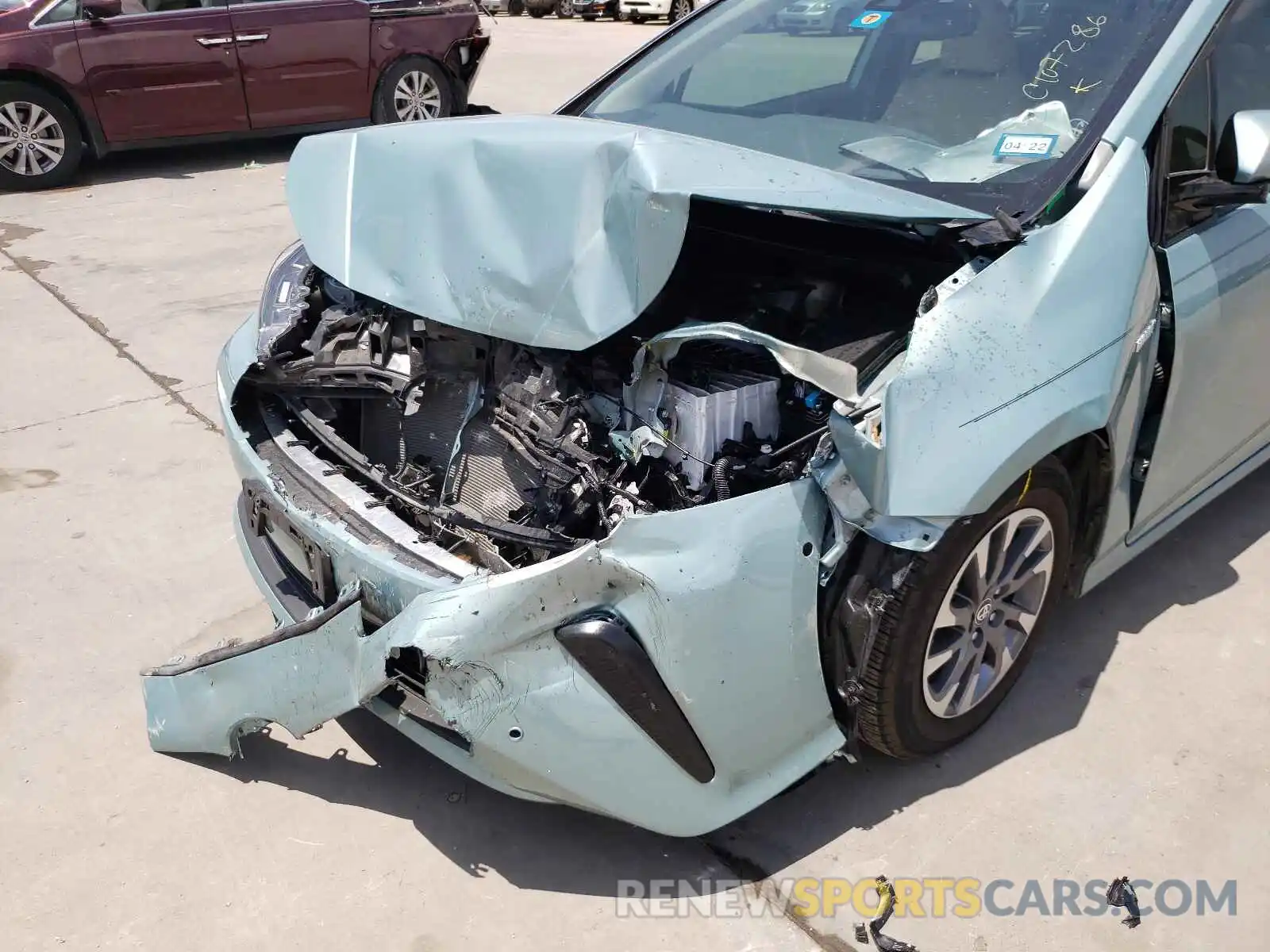 9 Photograph of a damaged car JTDKARFU7K3082640 TOYOTA PRIUS 2019